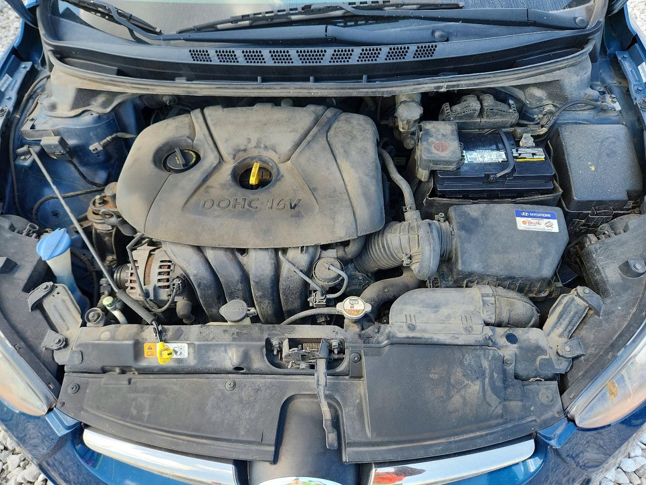 2014 Hyundai Elantra Limited Blue vin: KMHDH4AE9EU071298