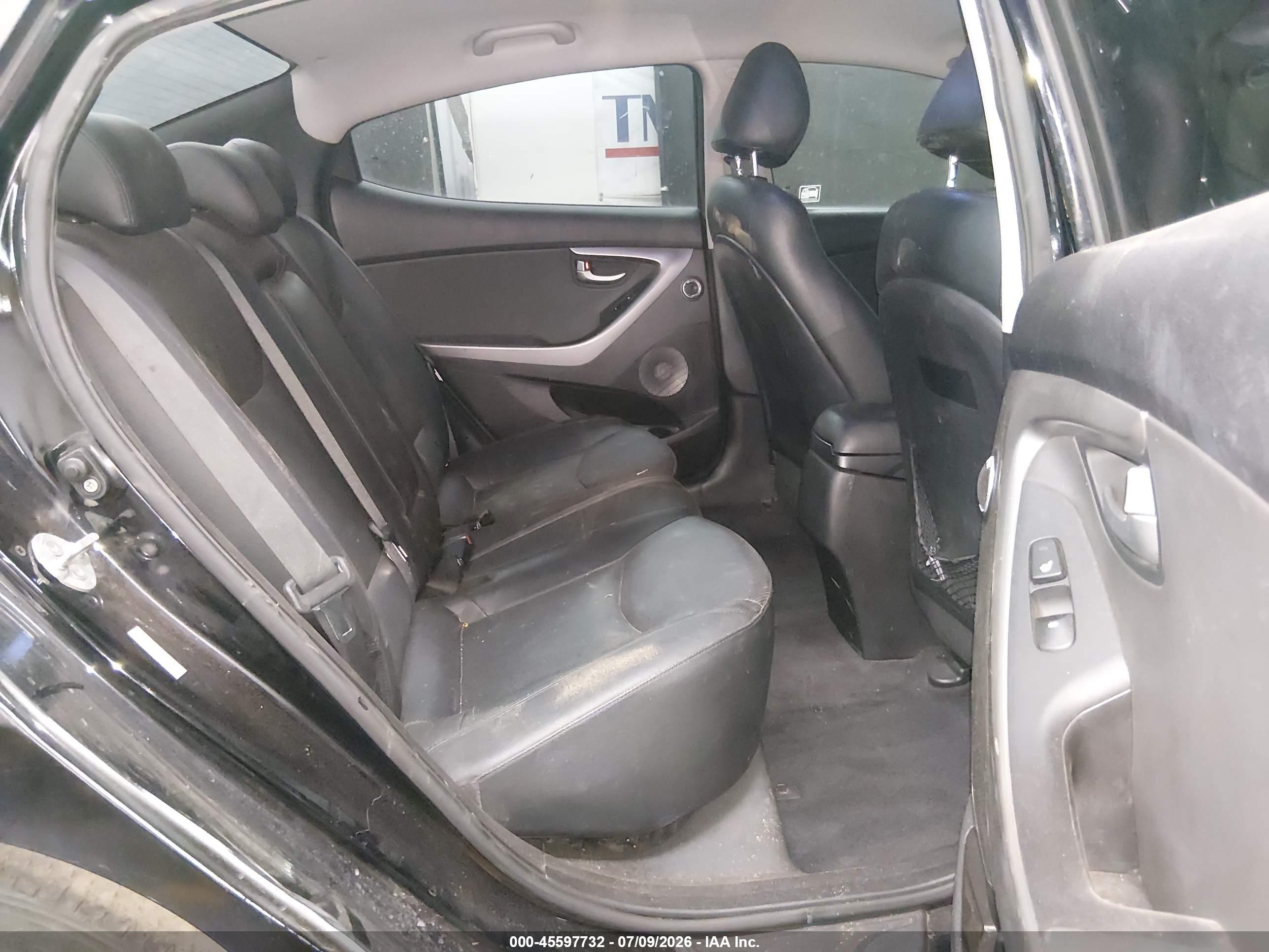 2014 Hyundai Elantra Limited Black vin: KMHDH4AE9EU076226