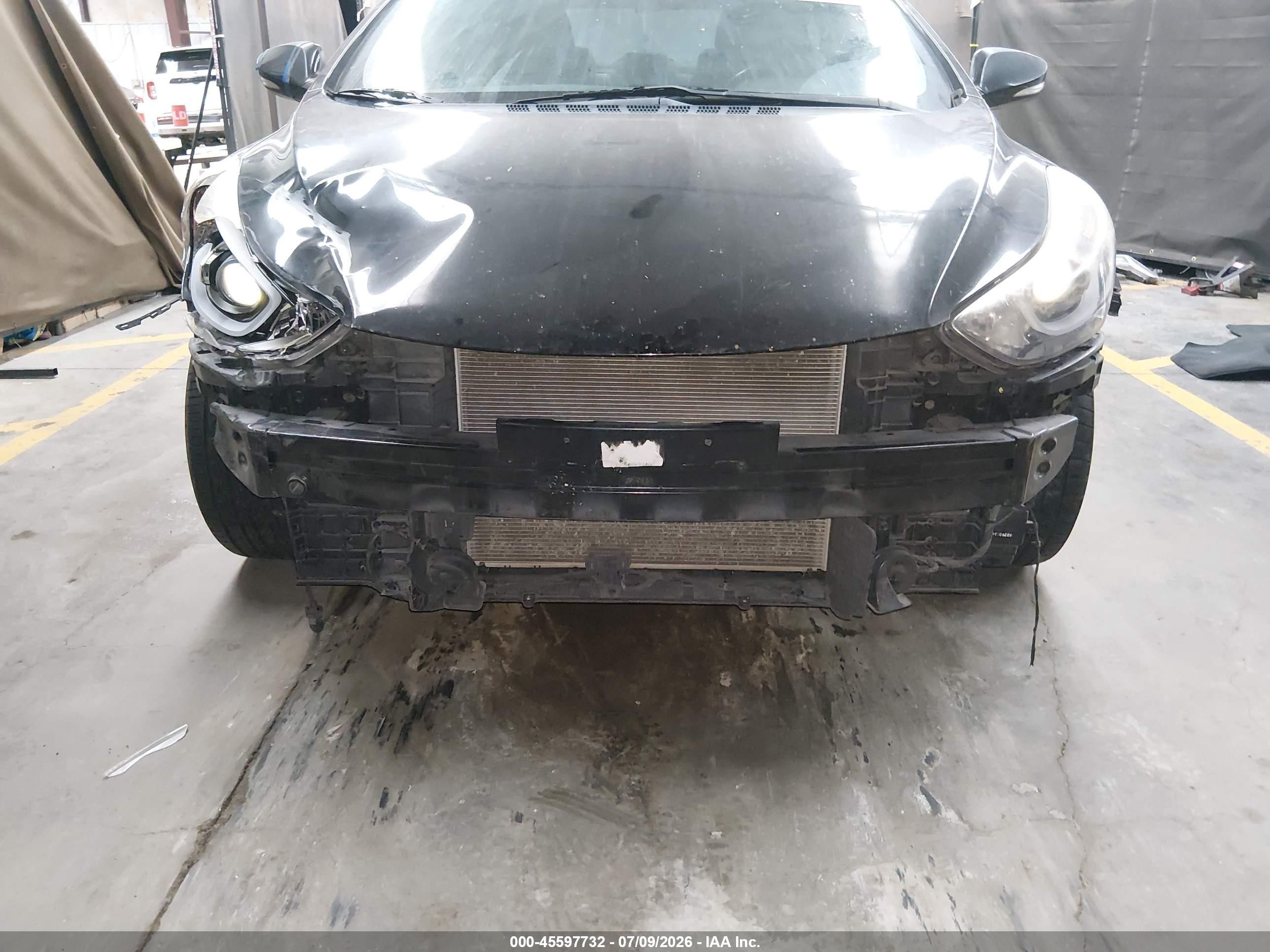 2014 Hyundai Elantra Limited Black vin: KMHDH4AE9EU076226