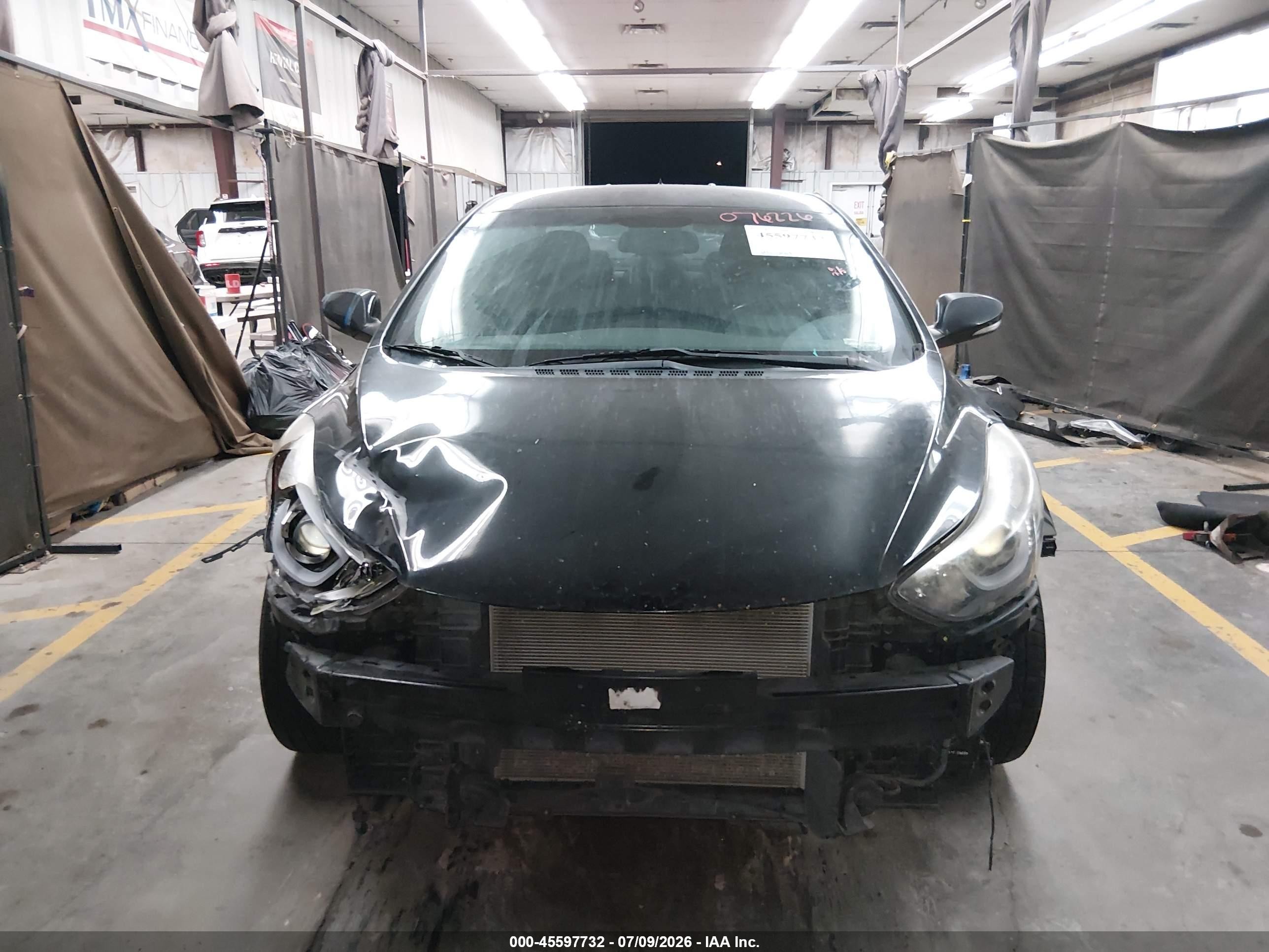 2014 Hyundai Elantra Limited Black vin: KMHDH4AE9EU076226