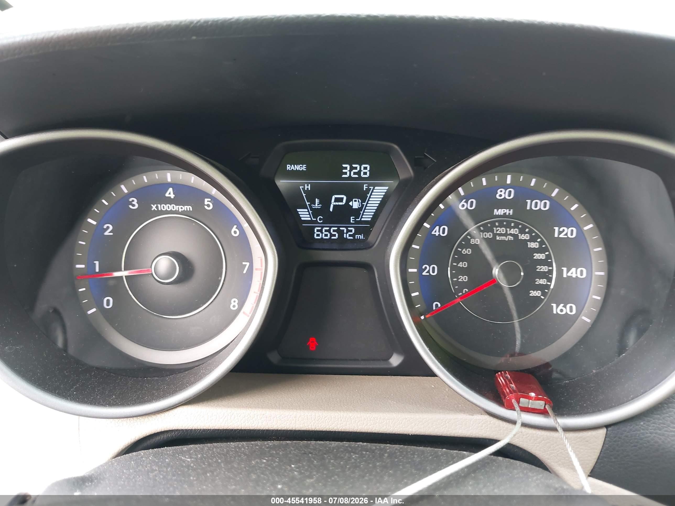 2014 Hyundai Elantra Se Blue vin: KMHDH4AE9EU088201
