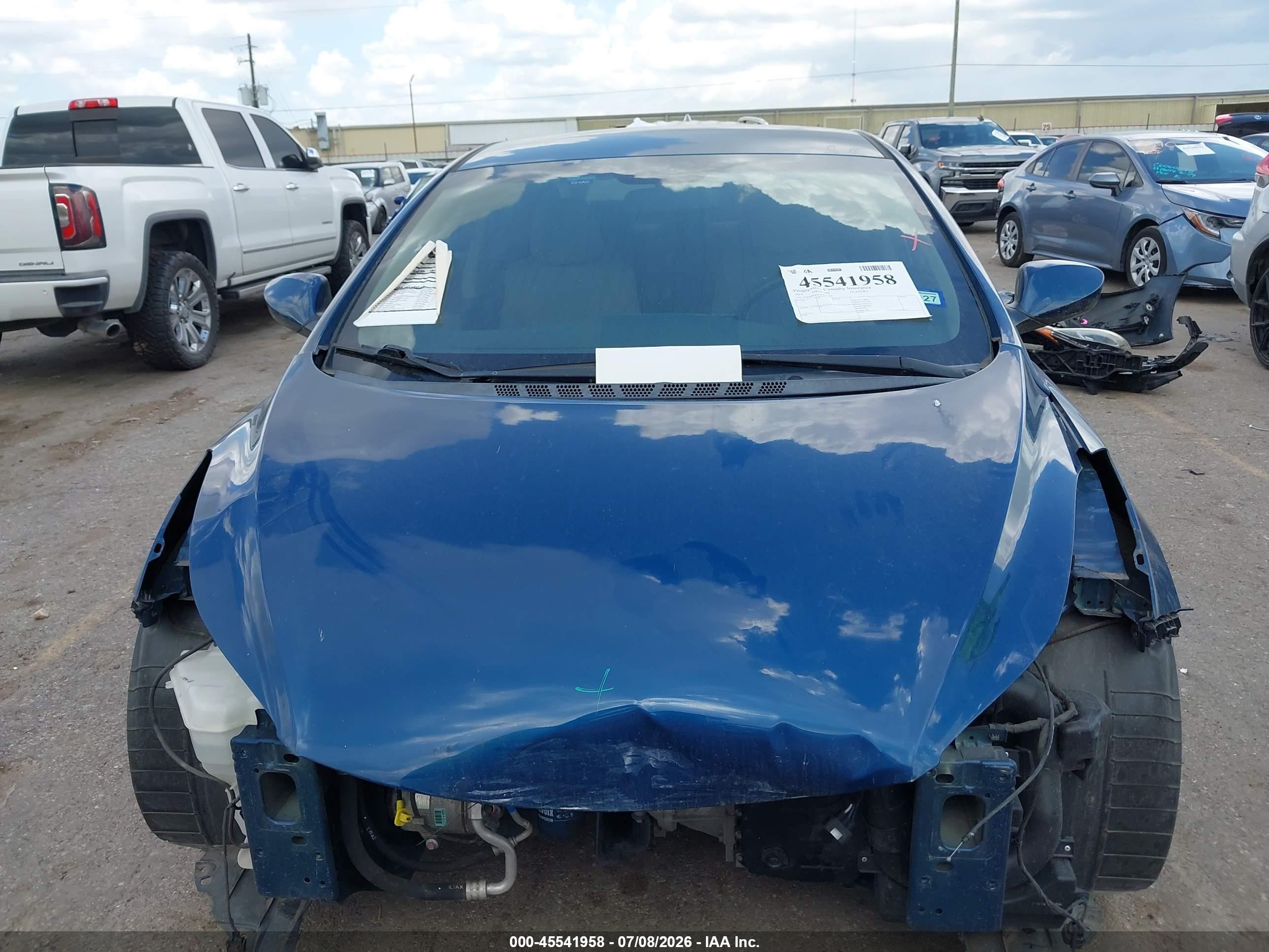 2014 Hyundai Elantra Se Blue vin: KMHDH4AE9EU088201