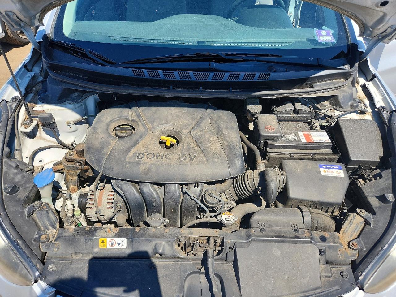 2014 Hyundai Elantra Se Silver vin: KMHDH4AE9EU103084