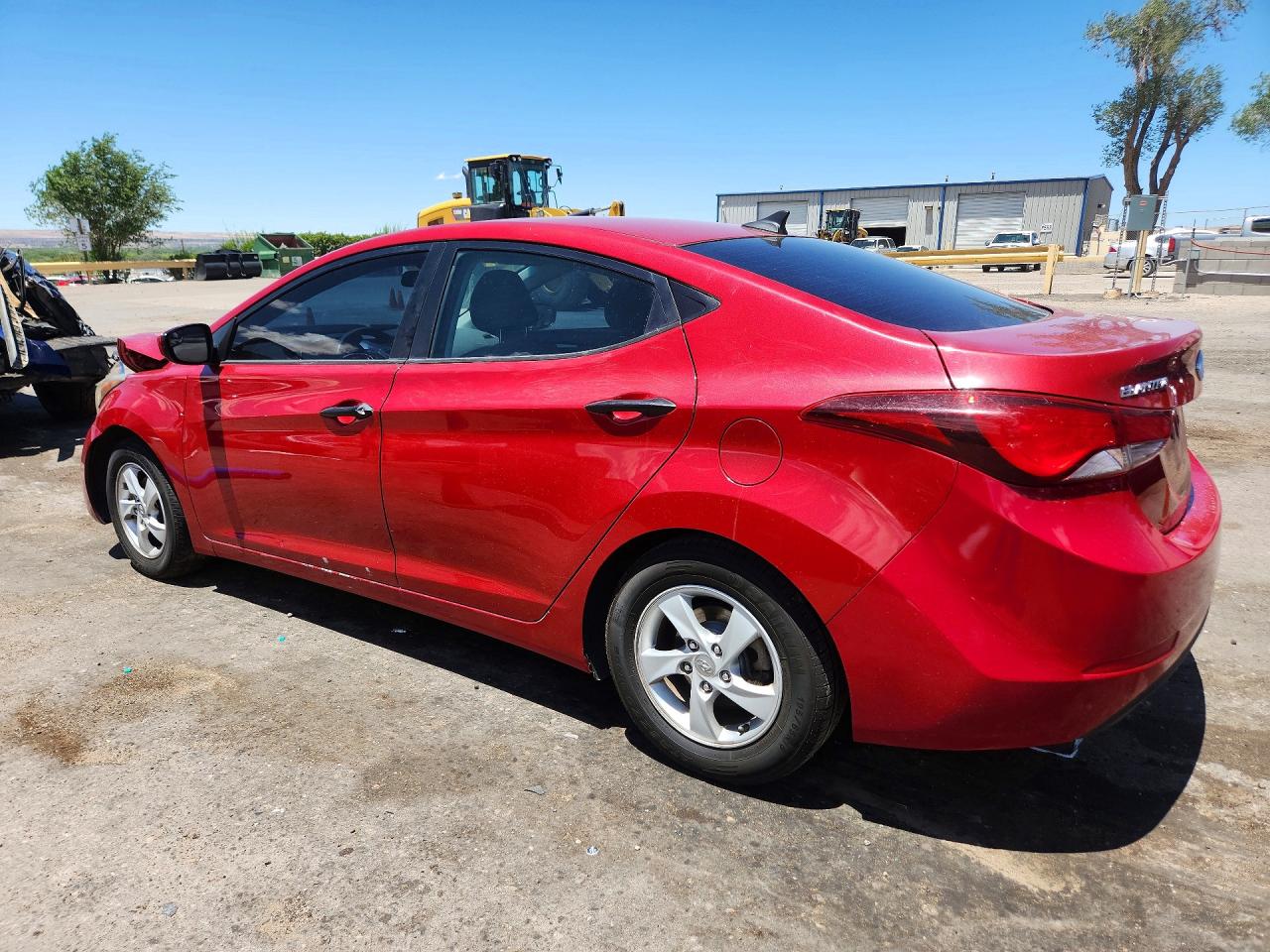 2014 Hyundai Elantra Red vin: KMHDH4AE9EU108883