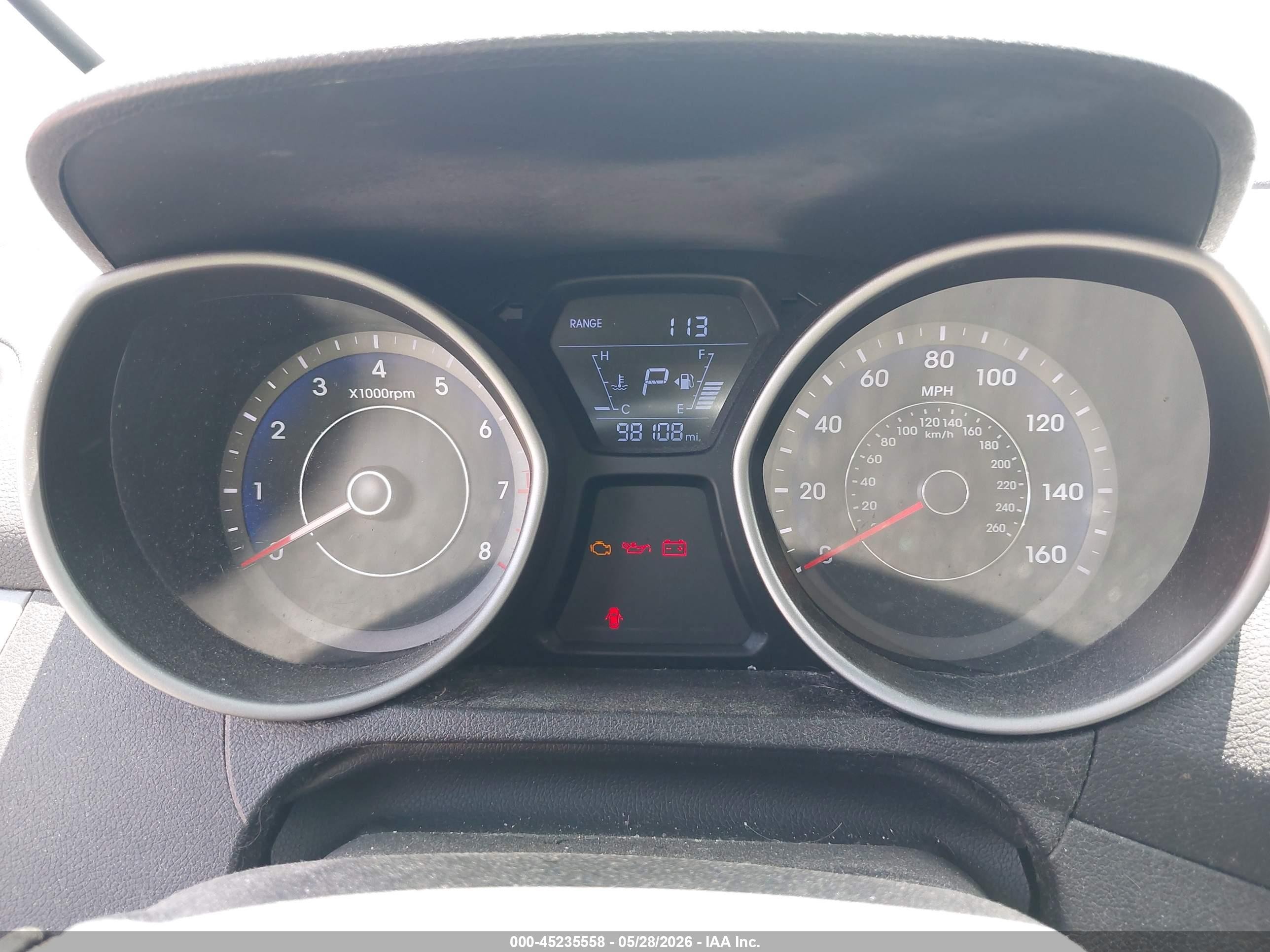 2014 Hyundai Elantra Limited Серый vin: KMHDH4AE9EU112433