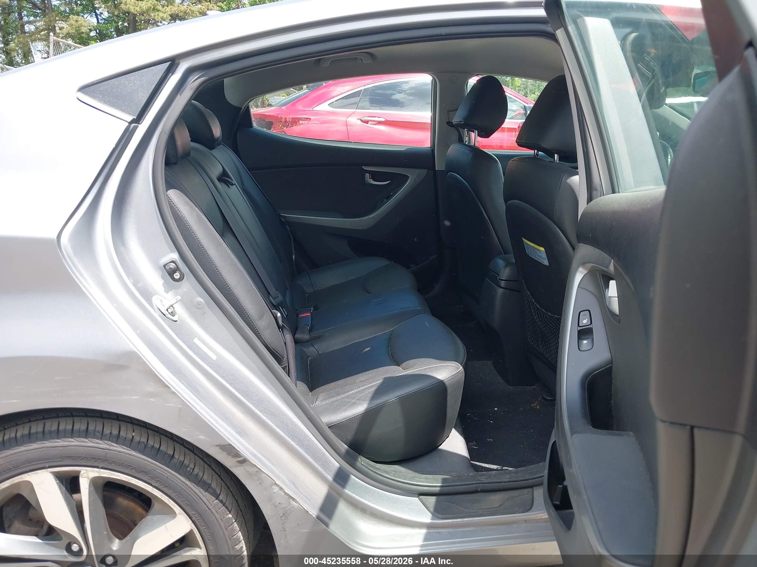 2014 Hyundai Elantra Limited Серый vin: KMHDH4AE9EU112433