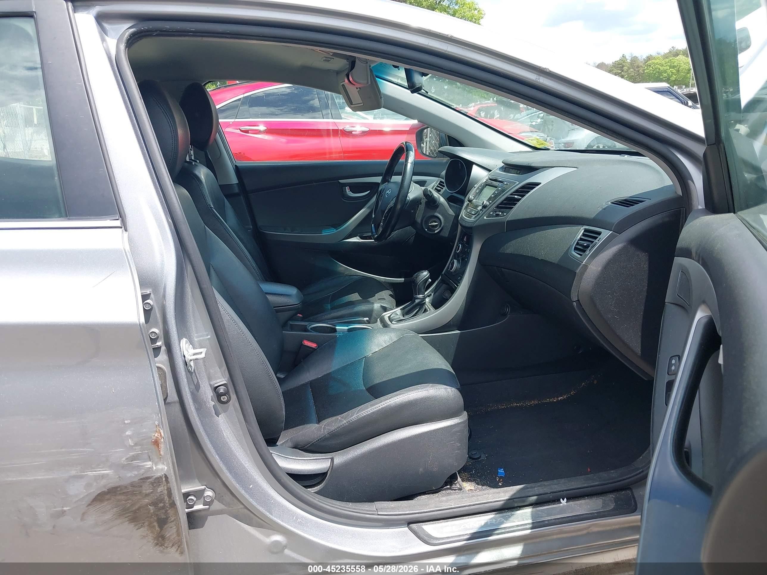 2014 Hyundai Elantra Limited Серый vin: KMHDH4AE9EU112433