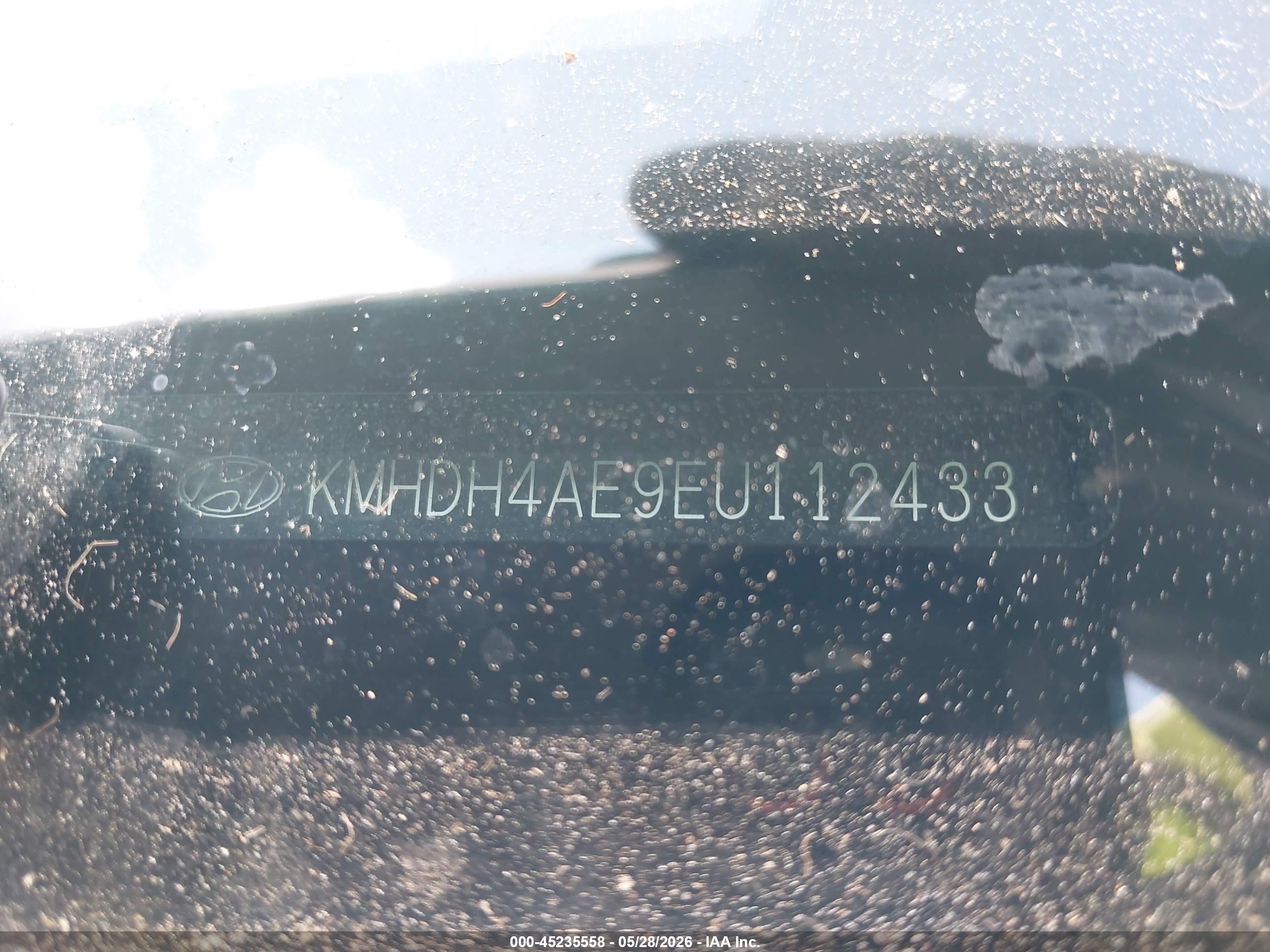2014 Hyundai Elantra Limited Серый vin: KMHDH4AE9EU112433