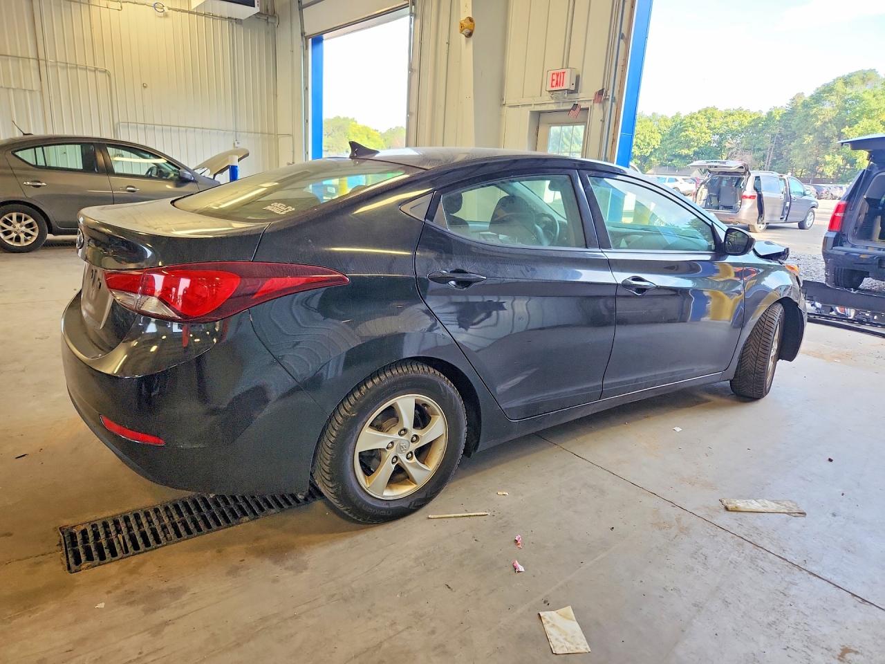 2014 Hyundai Elantra Se Black vin: KMHDH4AE9EU113372