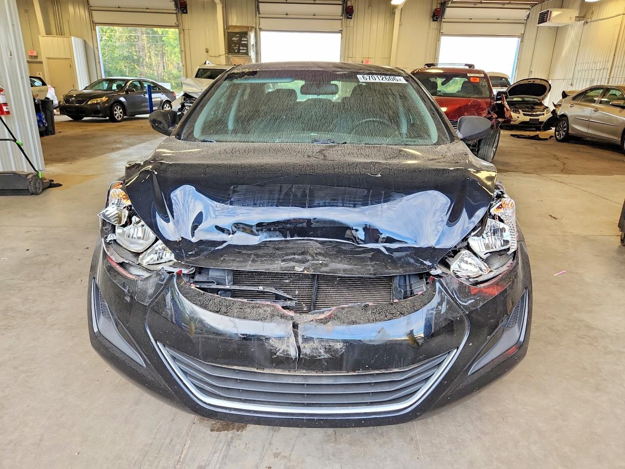 2014 Hyundai Elantra Se Black vin: KMHDH4AE9EU113372