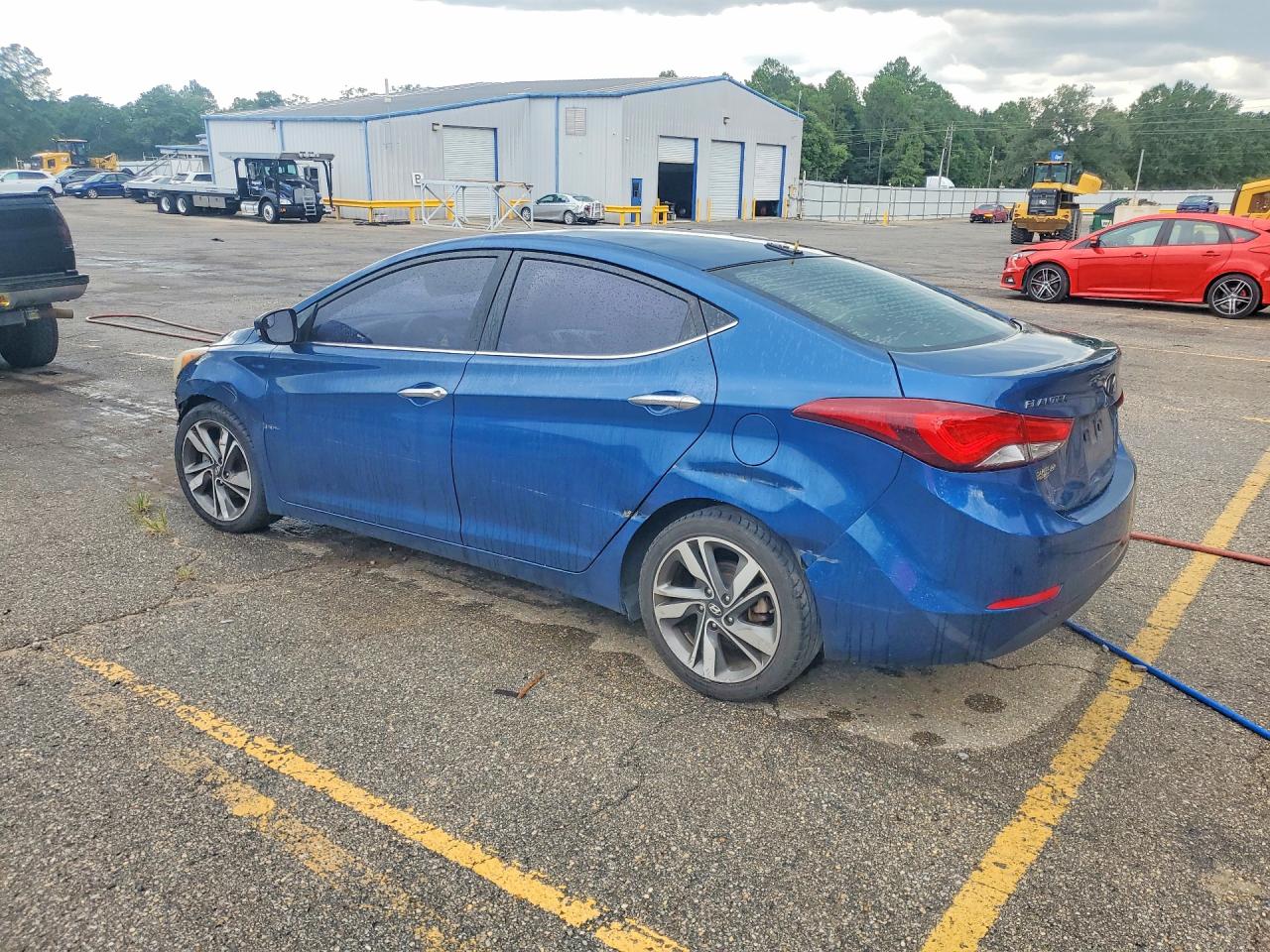 2014 Hyundai Elantra Limited Blue vin: KMHDH4AE9EU156044