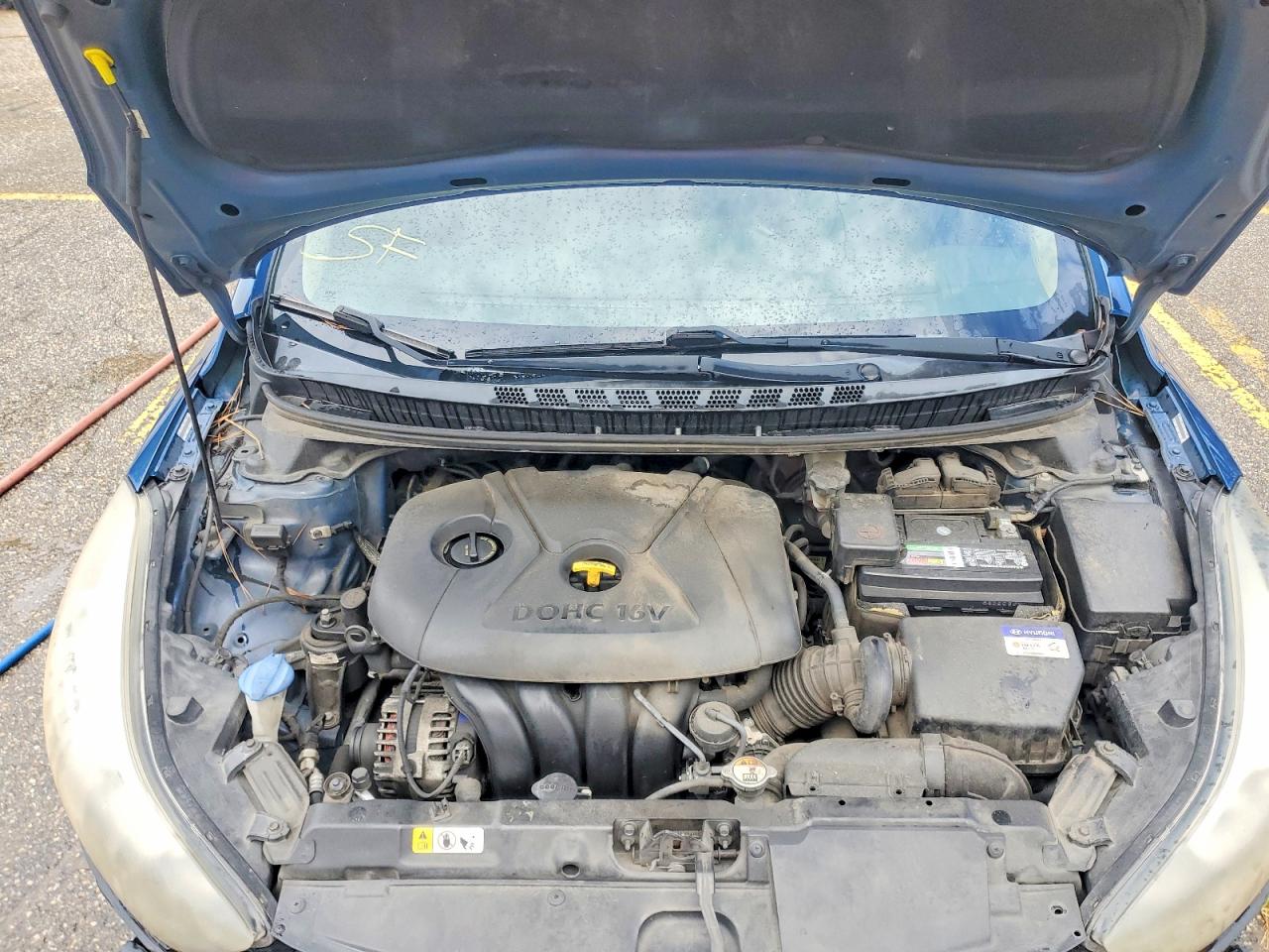 2014 Hyundai Elantra Limited Blue vin: KMHDH4AE9EU156044