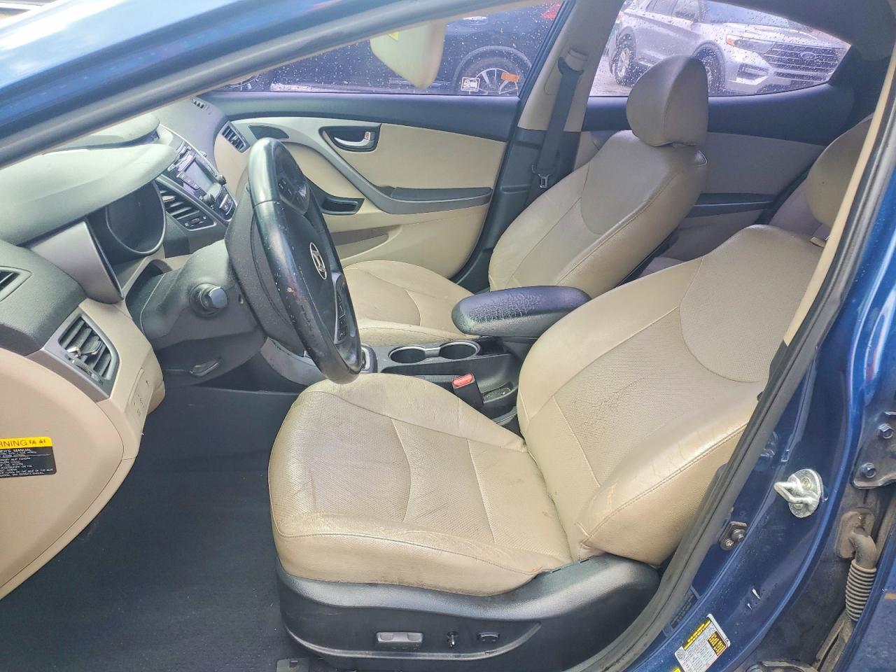 2014 Hyundai Elantra Limited Blue vin: KMHDH4AE9EU156044