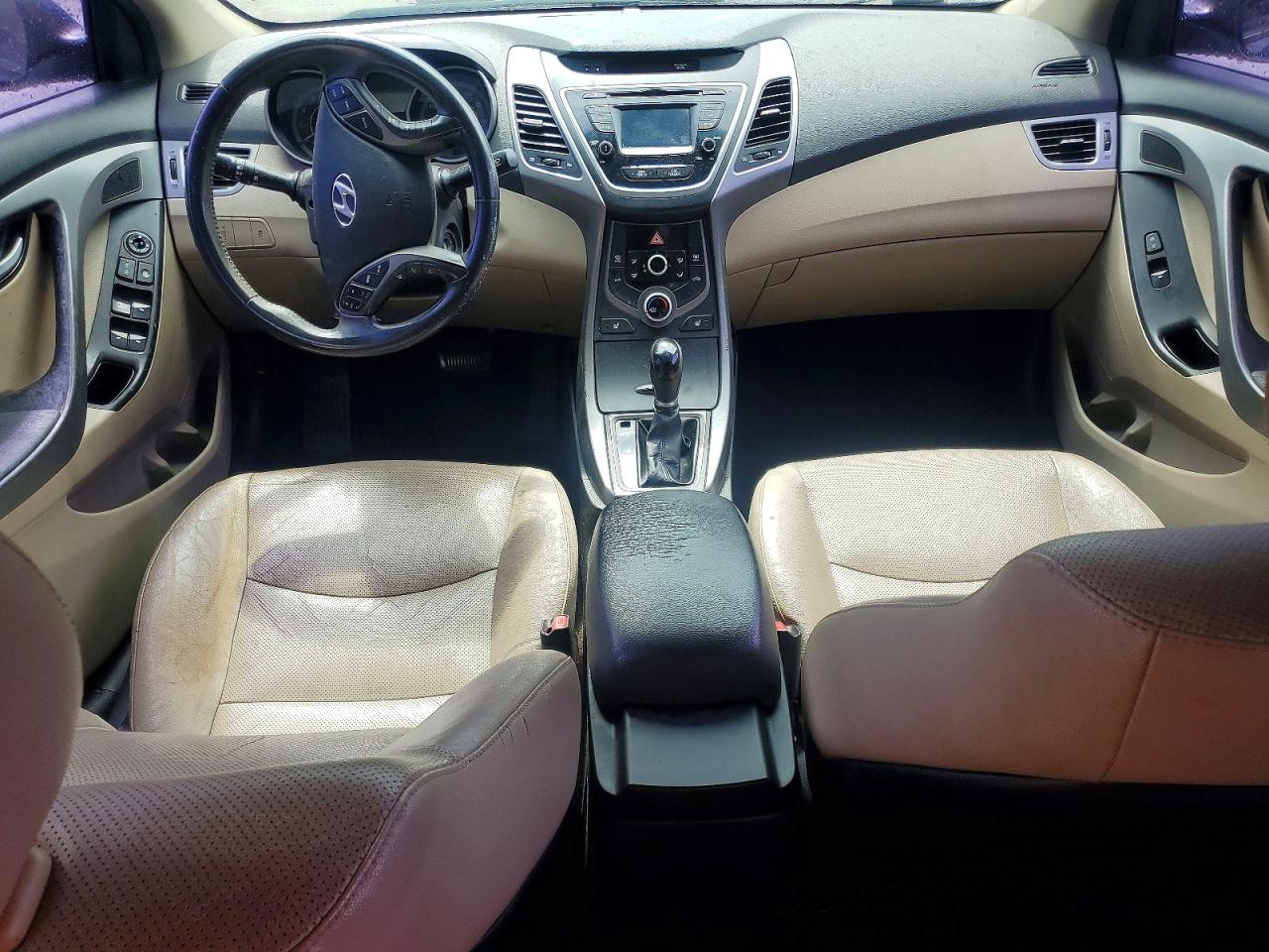2014 Hyundai Elantra Limited Blue vin: KMHDH4AE9EU156044