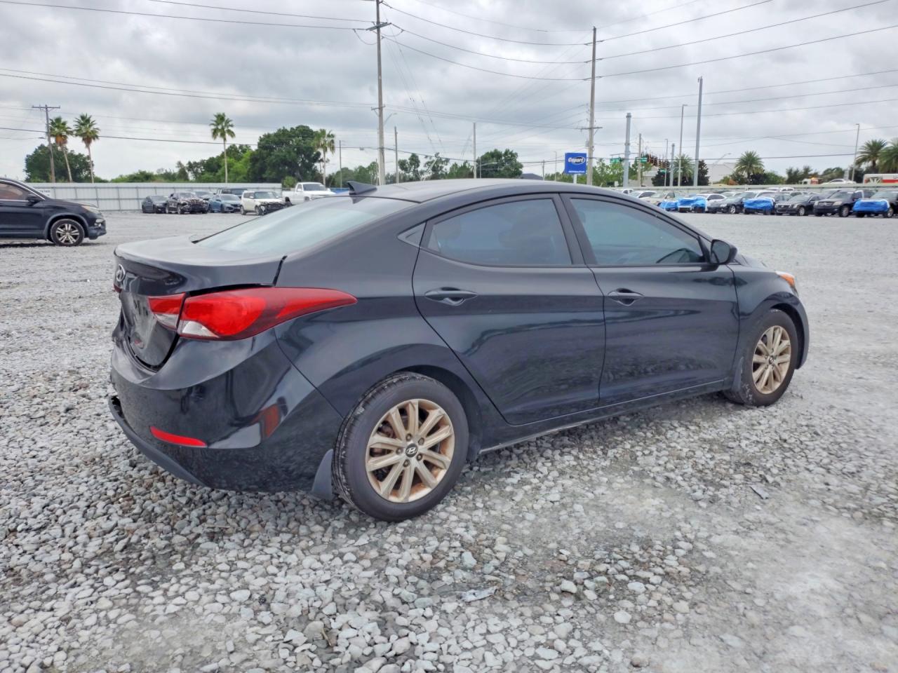 2014 Hyundai Elantra Se Black vin: KMHDH4AE9EU165214
