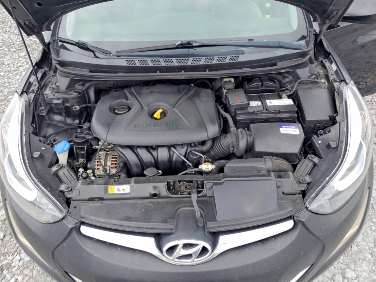 2014 Hyundai Elantra Se Black vin: KMHDH4AE9EU165214