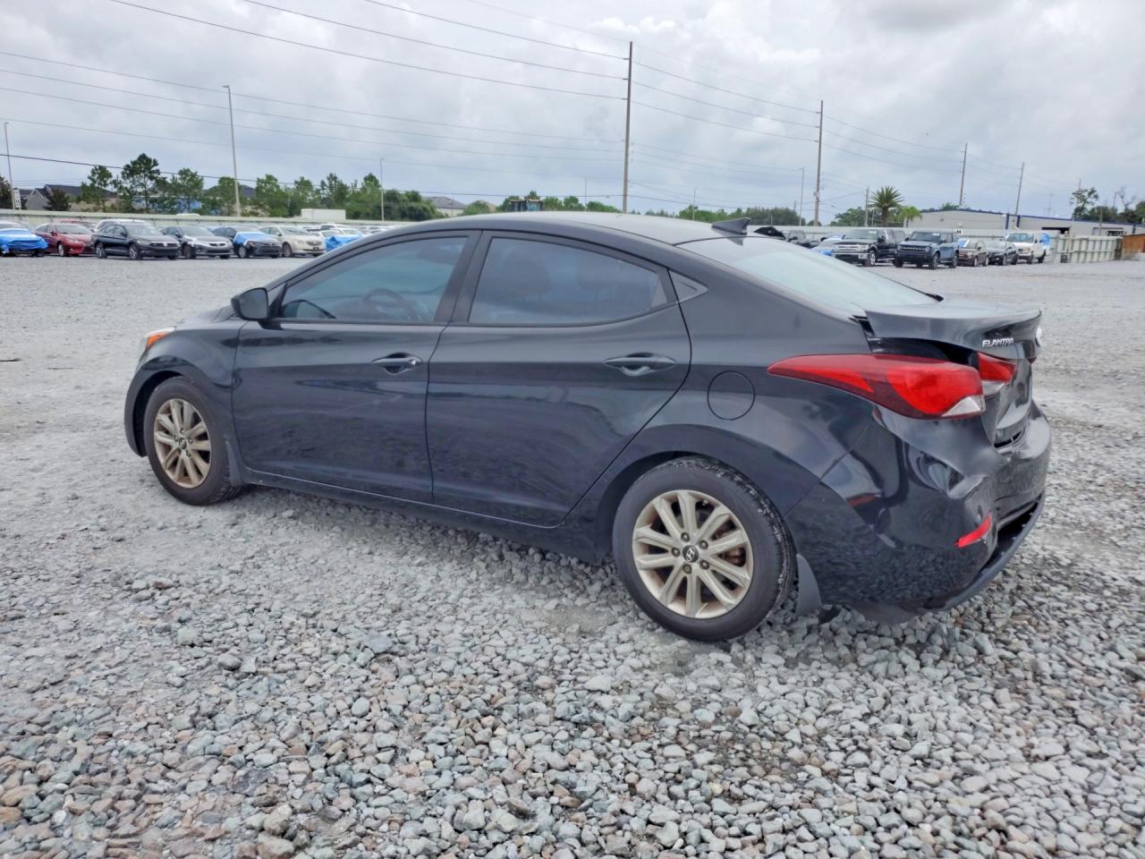 2014 Hyundai Elantra Se Black vin: KMHDH4AE9EU165214