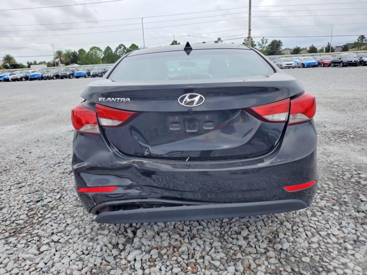 2014 Hyundai Elantra Se Black vin: KMHDH4AE9EU165214