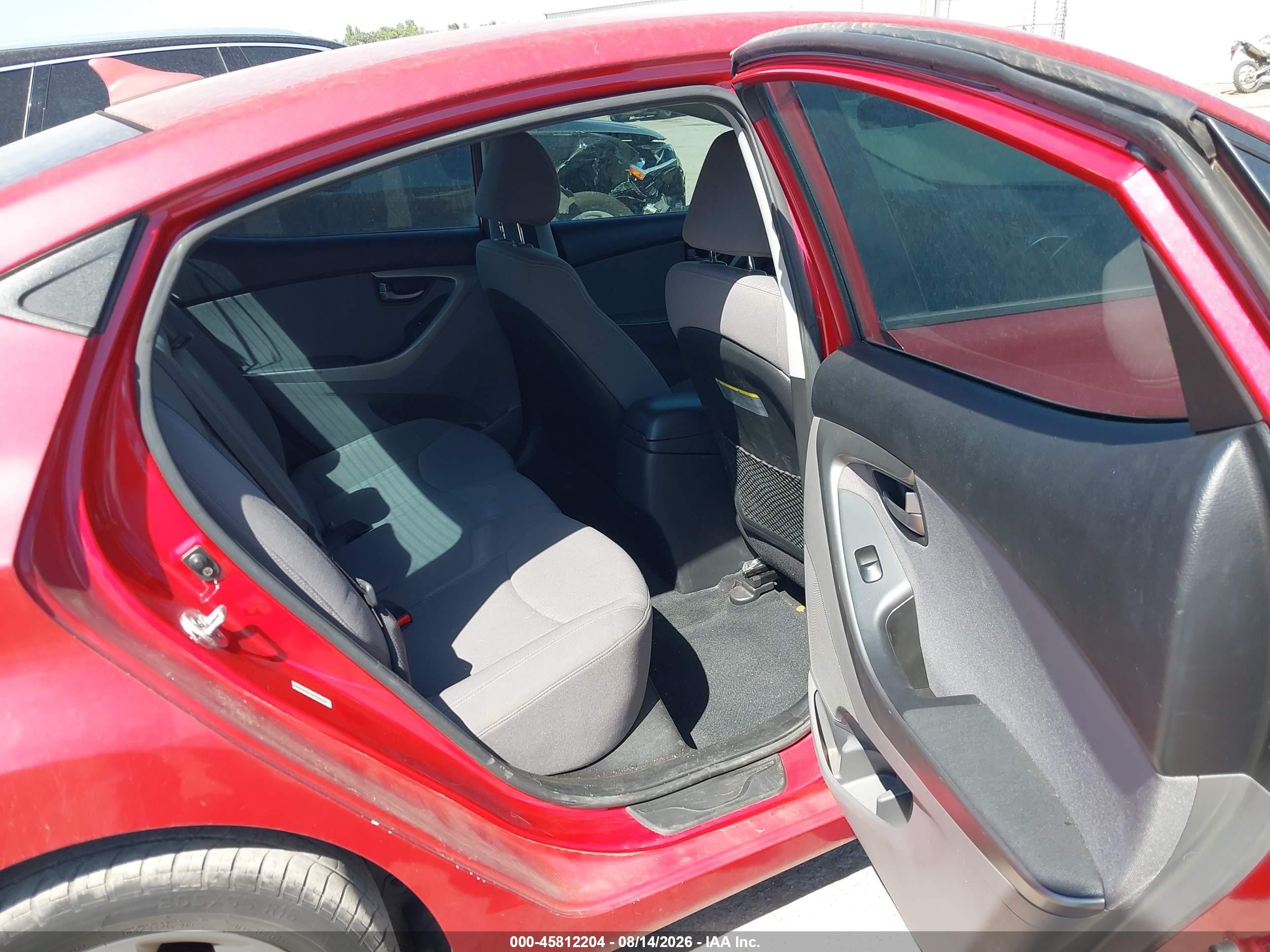 2014 Hyundai Elantra Se Red vin: KMHDH4AE9EU166718