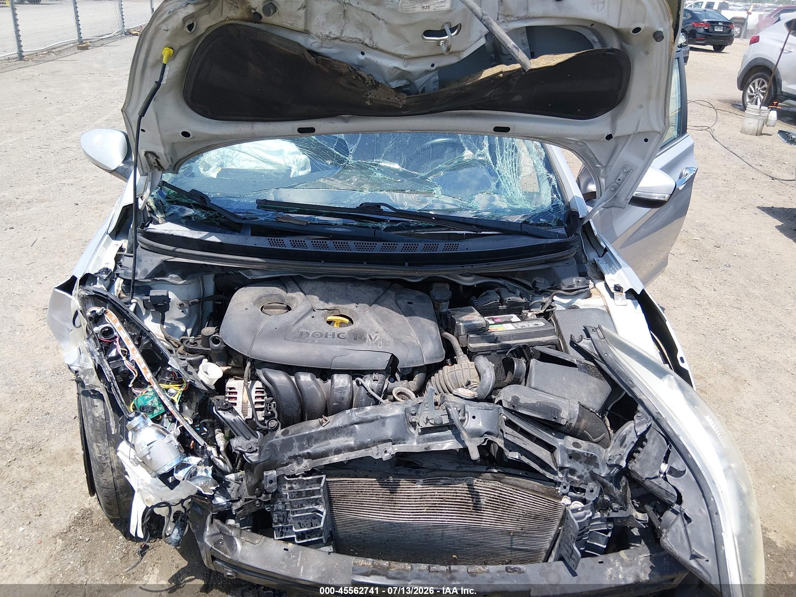 2014 Hyundai Elantra Limited Silver vin: KMHDH4AE9EU170476