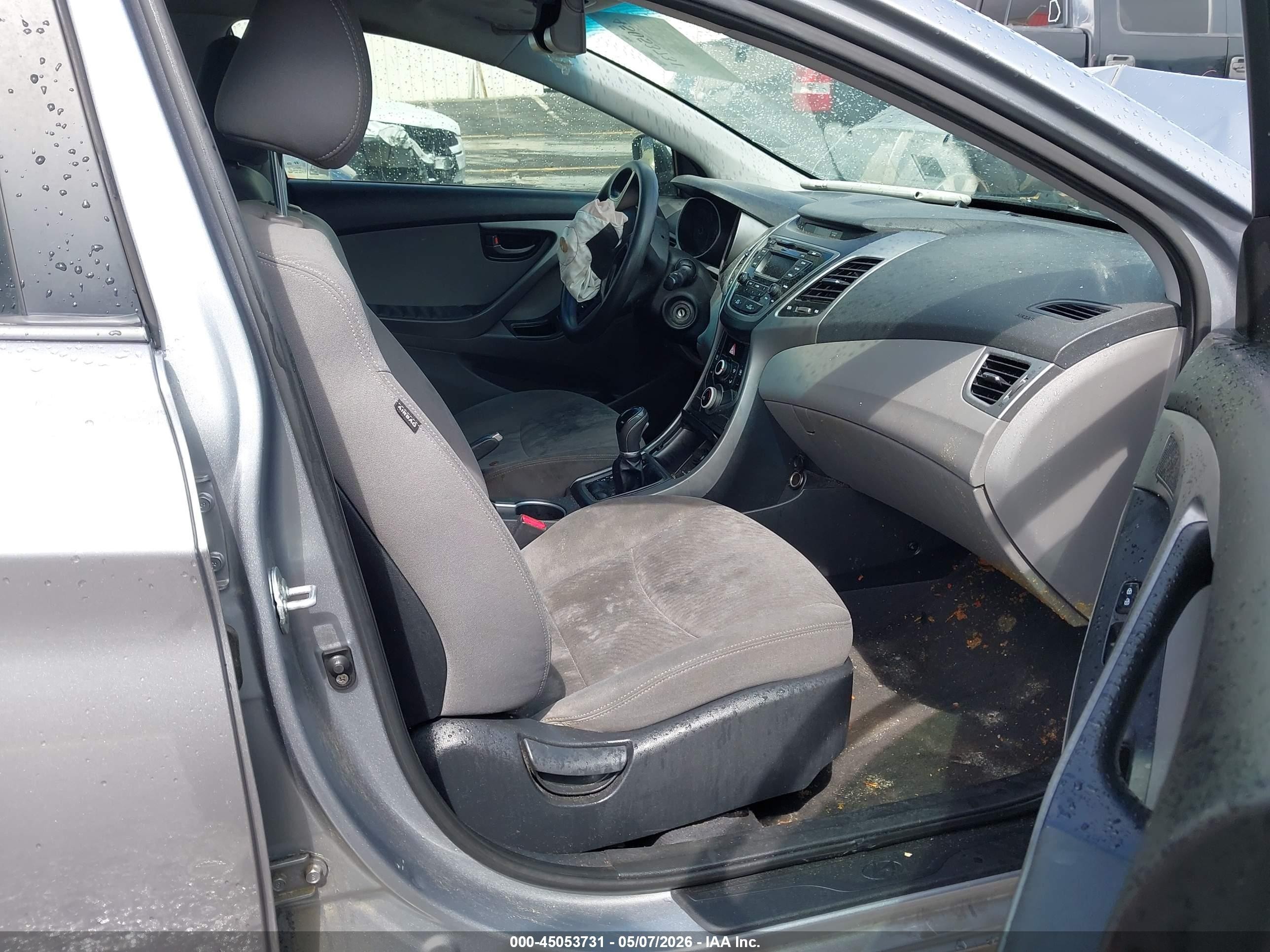 2014 Hyundai Elantra Se Silver vin: KMHDH4AE9EU171465