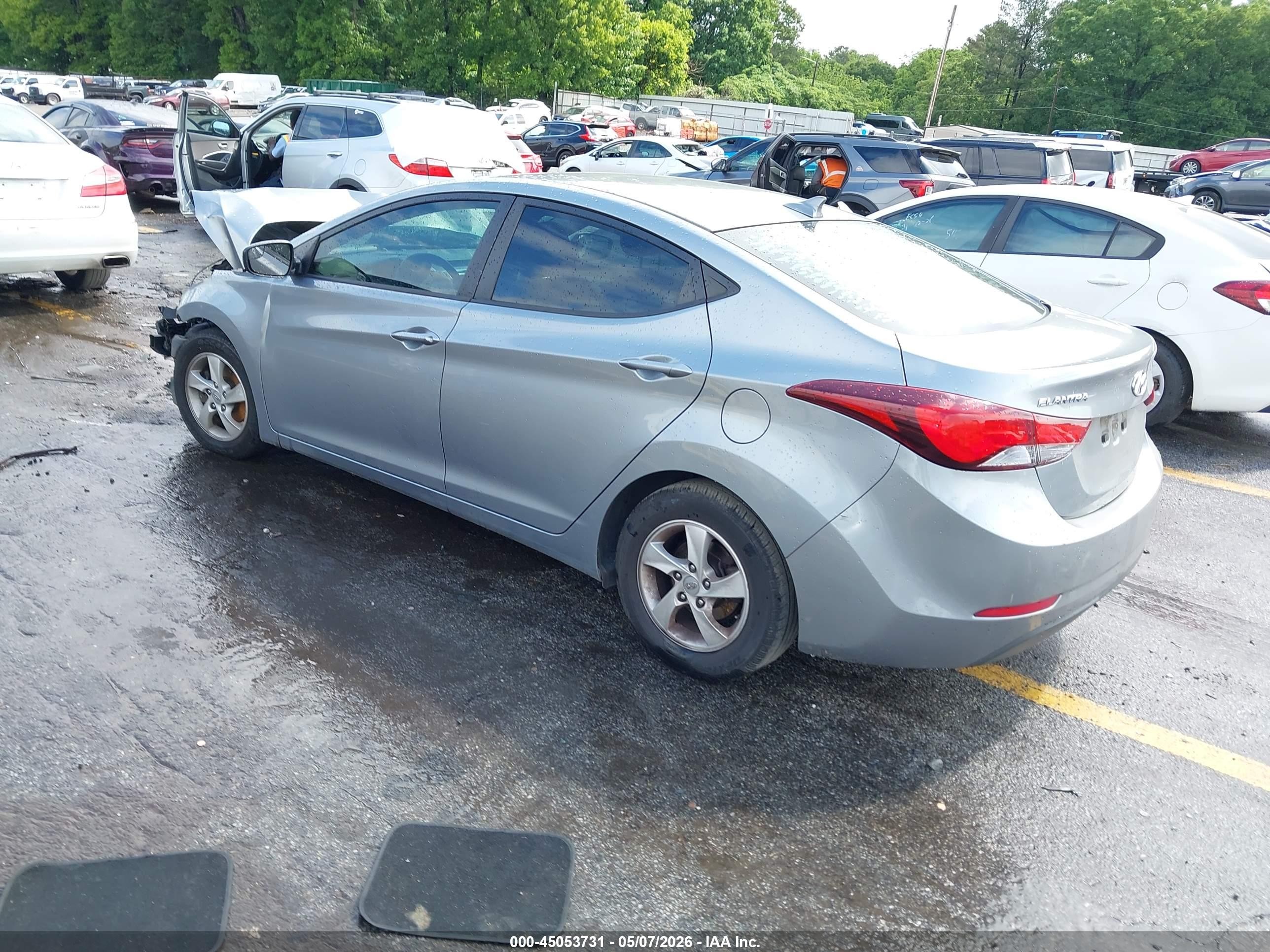 2014 Hyundai Elantra Se Silver vin: KMHDH4AE9EU171465