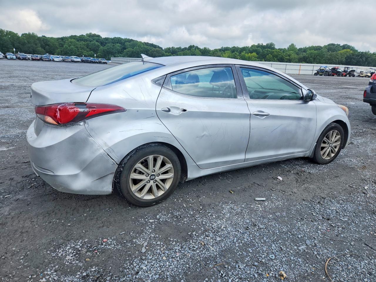 2014 Hyundai Elantra Se Silver vin: KMHDH4AE9EU173507
