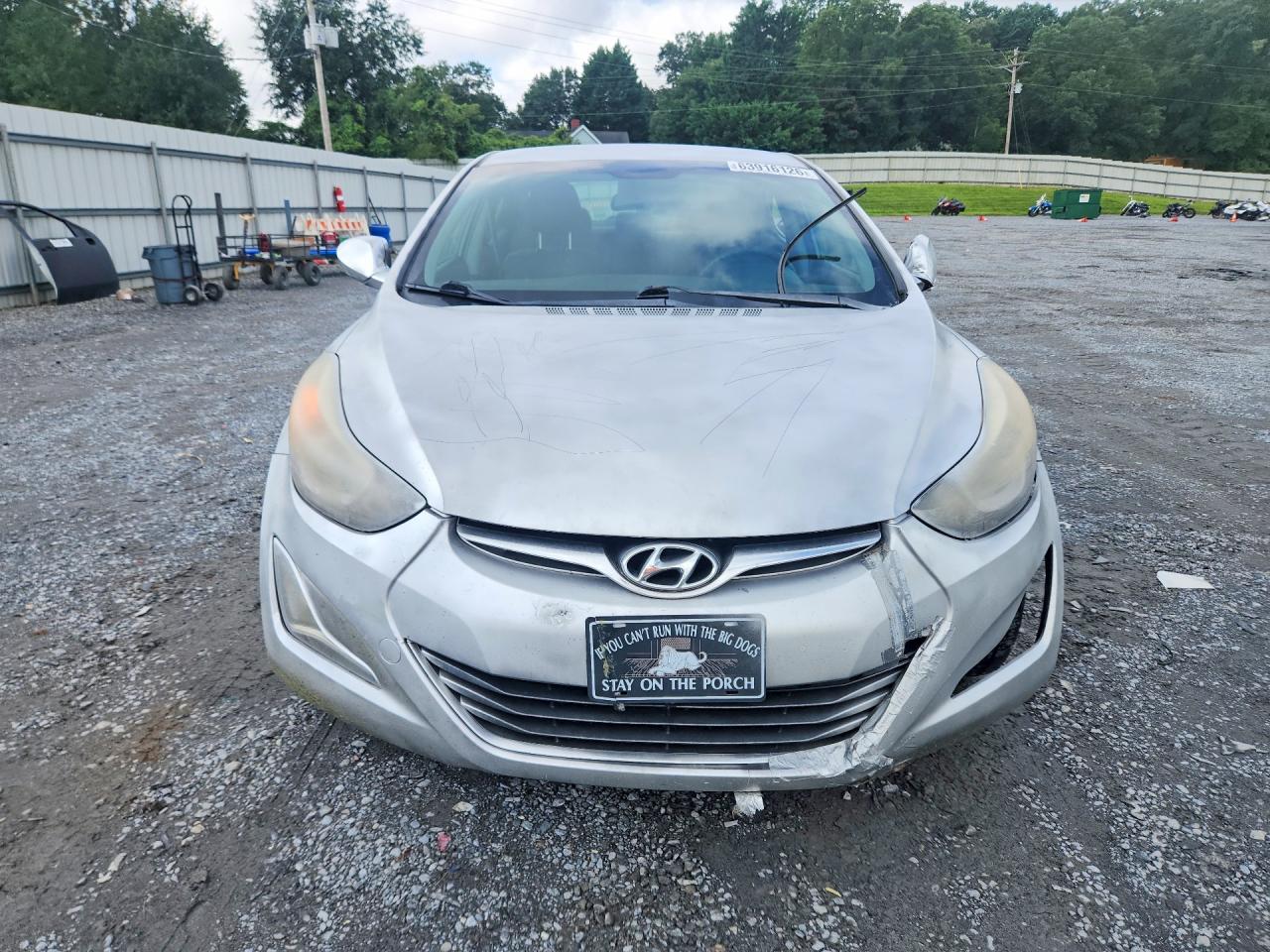 2014 Hyundai Elantra Se Silver vin: KMHDH4AE9EU173507