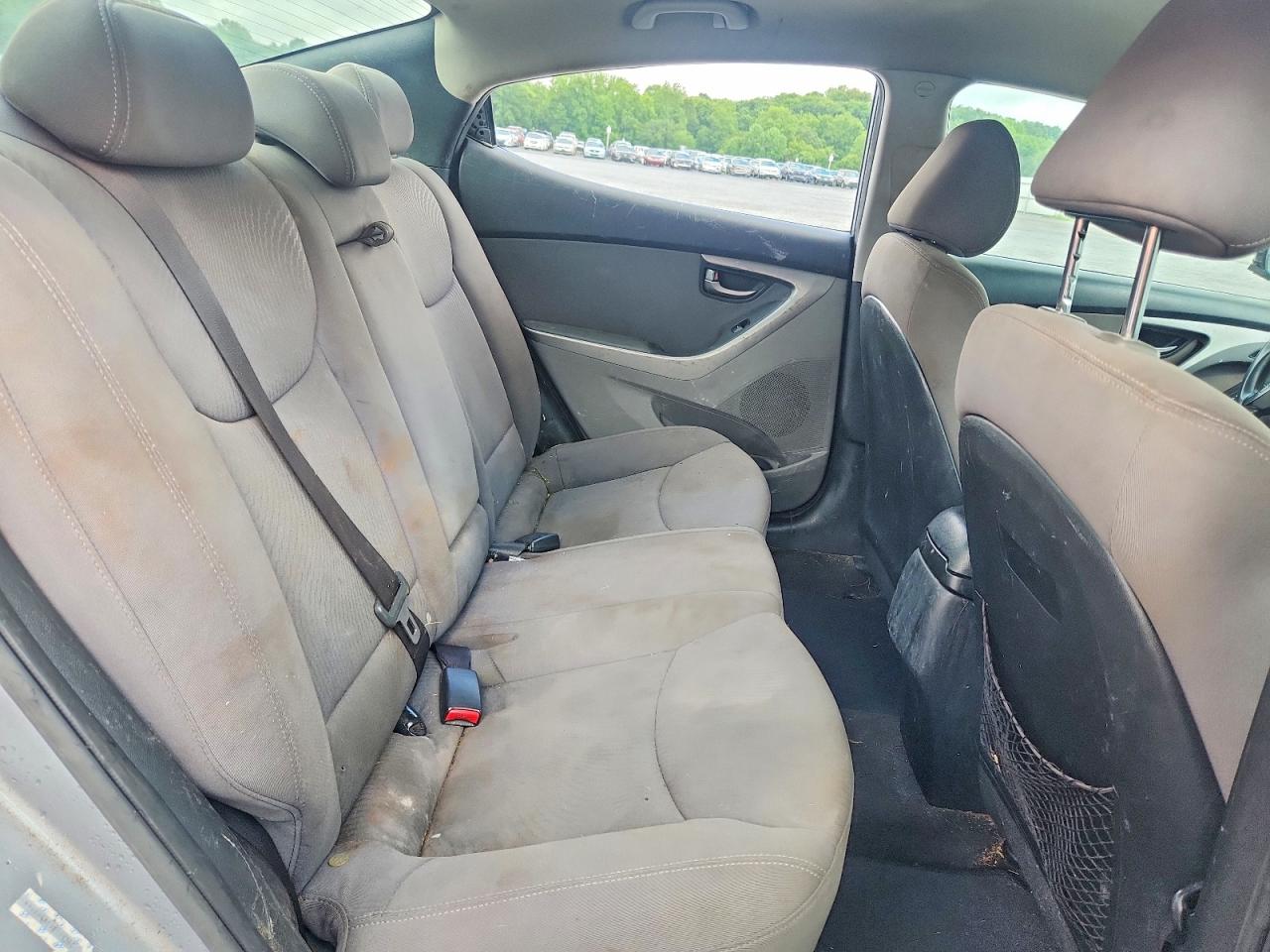2014 Hyundai Elantra Se Silver vin: KMHDH4AE9EU173507