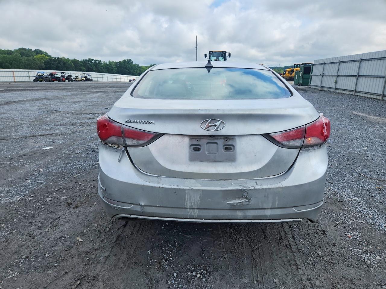 2014 Hyundai Elantra Se Silver vin: KMHDH4AE9EU173507
