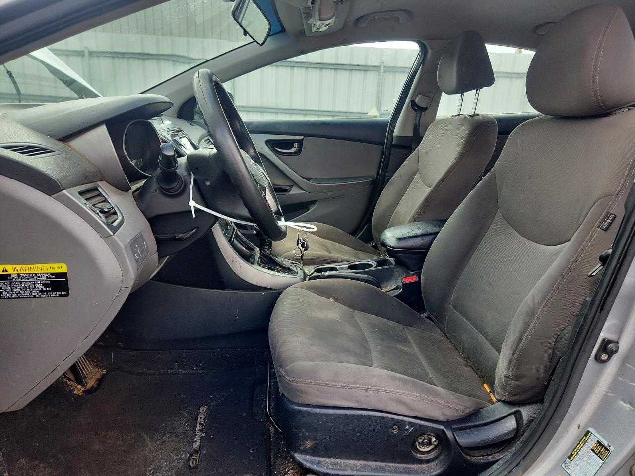 2014 Hyundai Elantra Se Silver vin: KMHDH4AE9EU173507