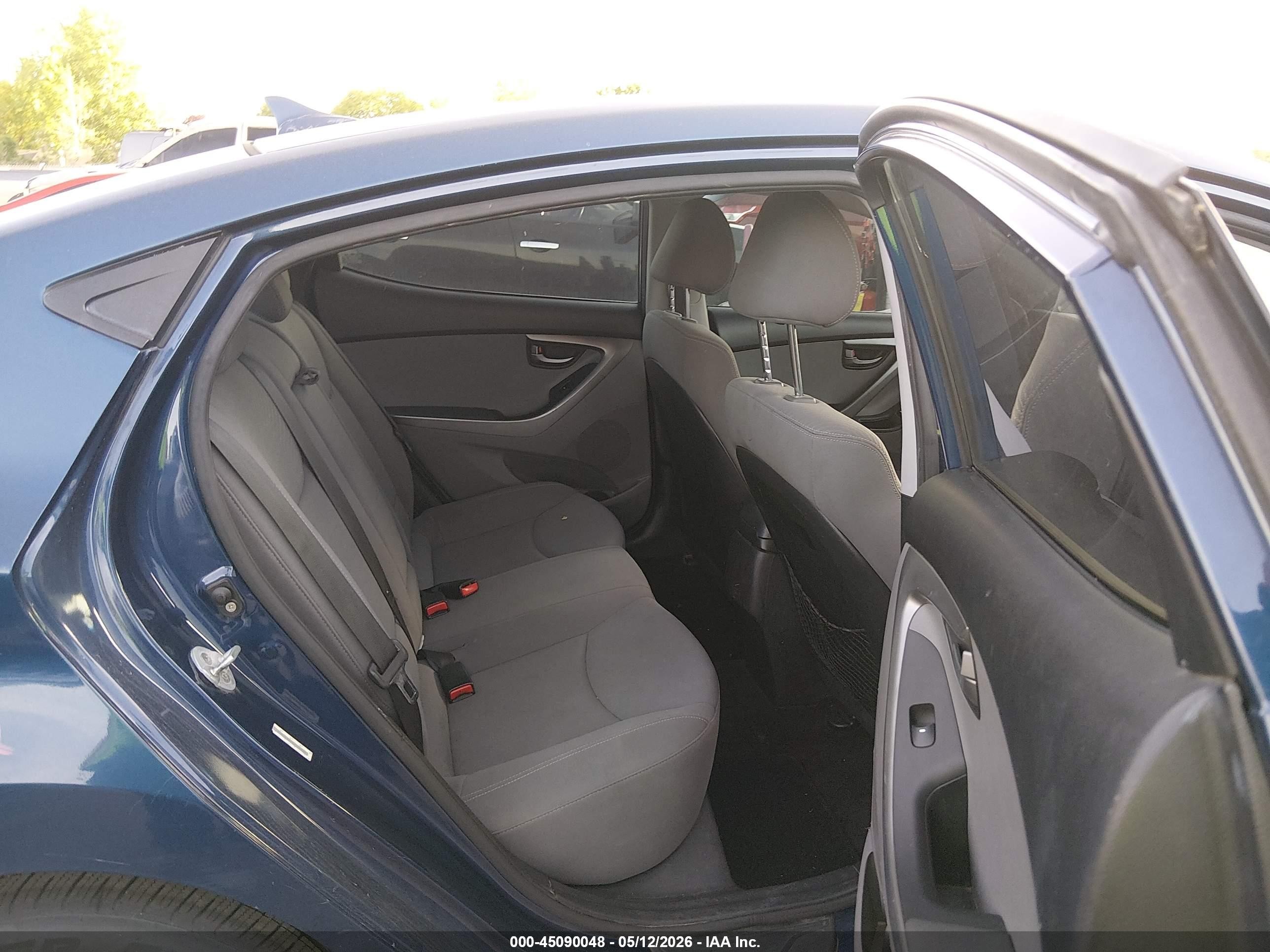 2014 Hyundai Elantra Se Синий vin: KMHDH4AE9EU199329