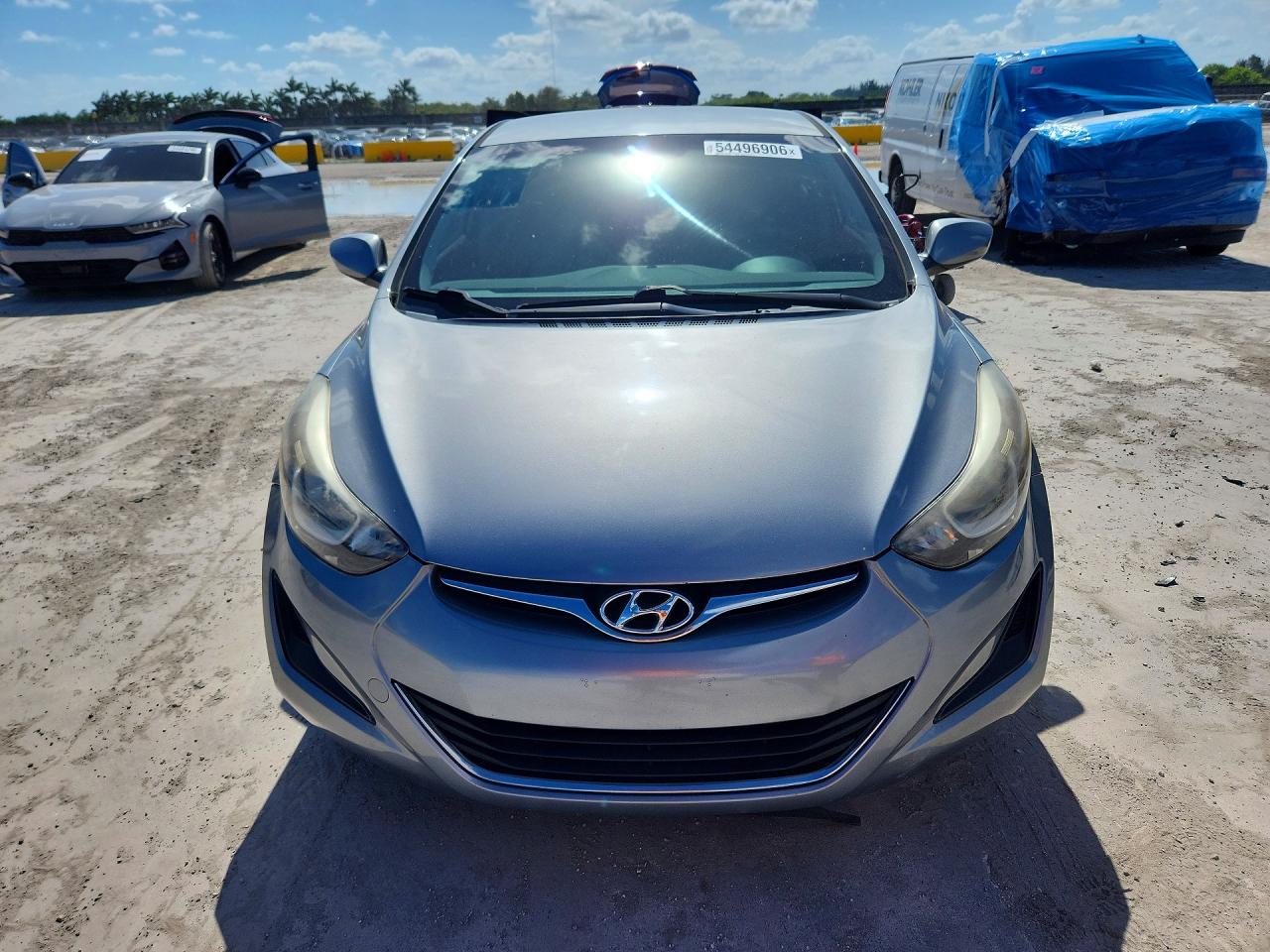 2014 Hyundai Elantra Se Silver vin: KMHDH4AE9EU204271