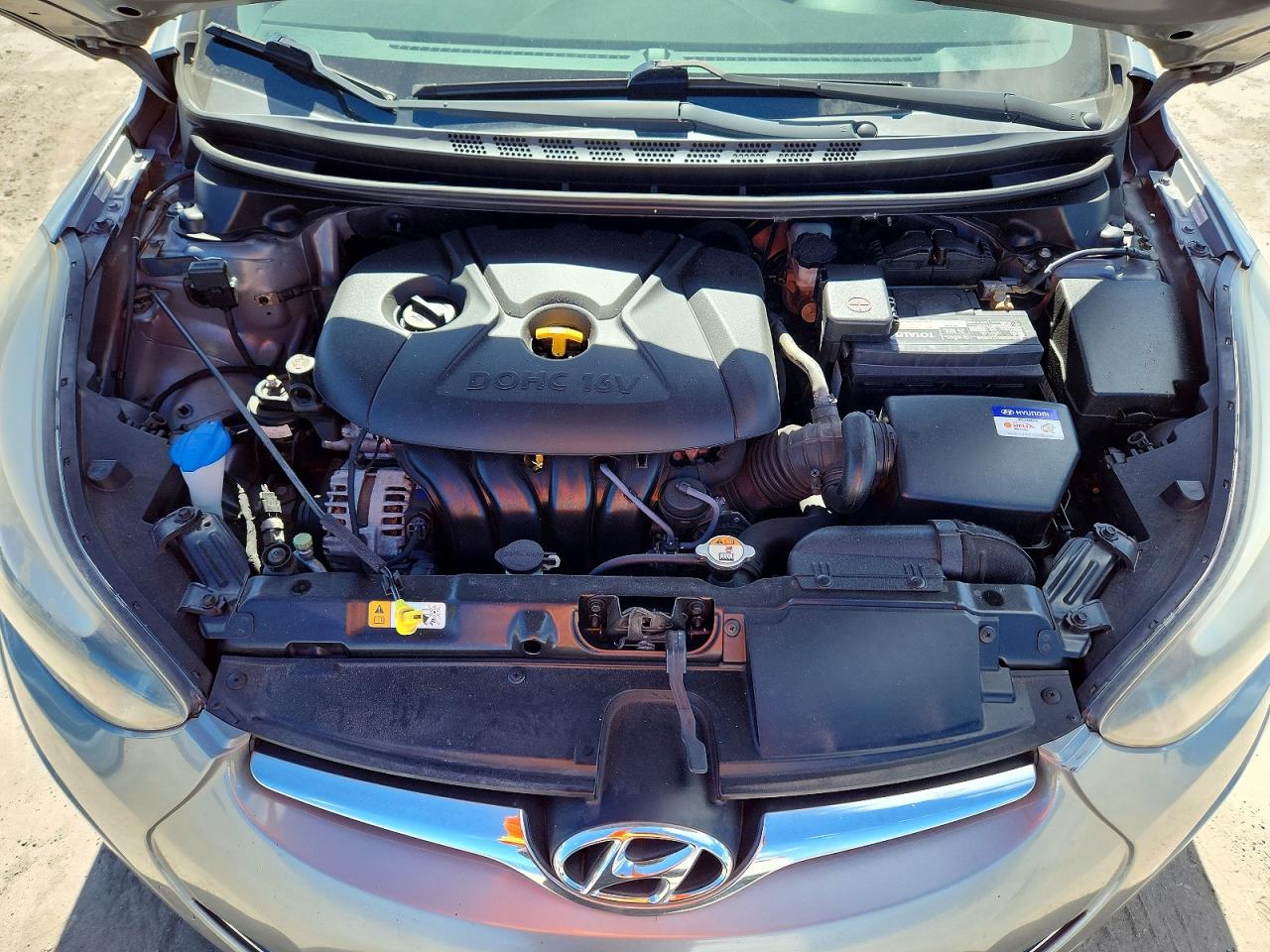 2014 Hyundai Elantra Se Silver vin: KMHDH4AE9EU204271