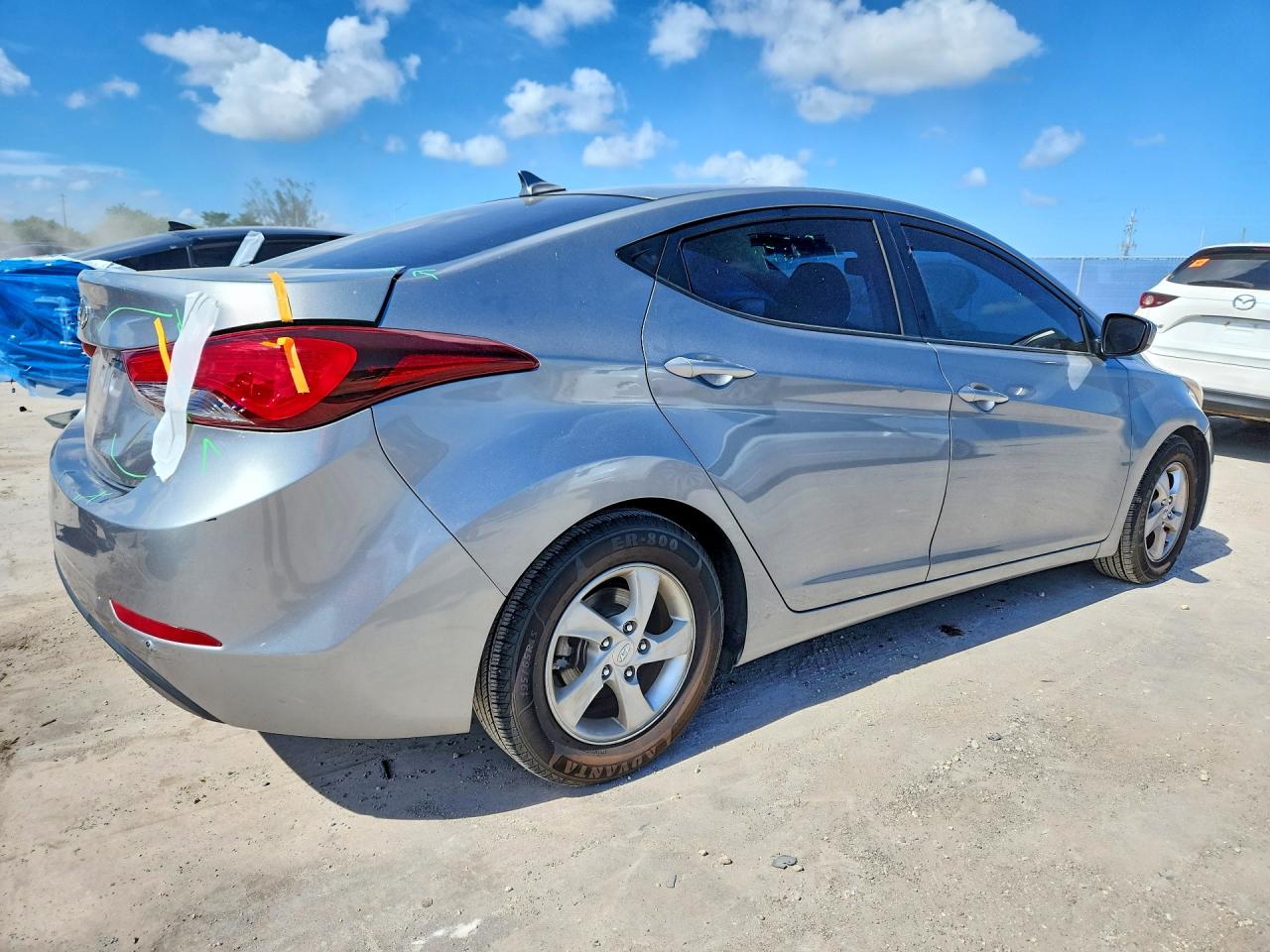 2014 Hyundai Elantra Se Silver vin: KMHDH4AE9EU204271