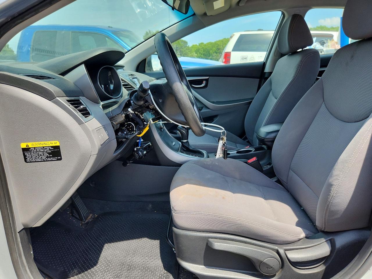 2014 Hyundai Elantra Se Silver vin: KMHDH4AE9EU218588
