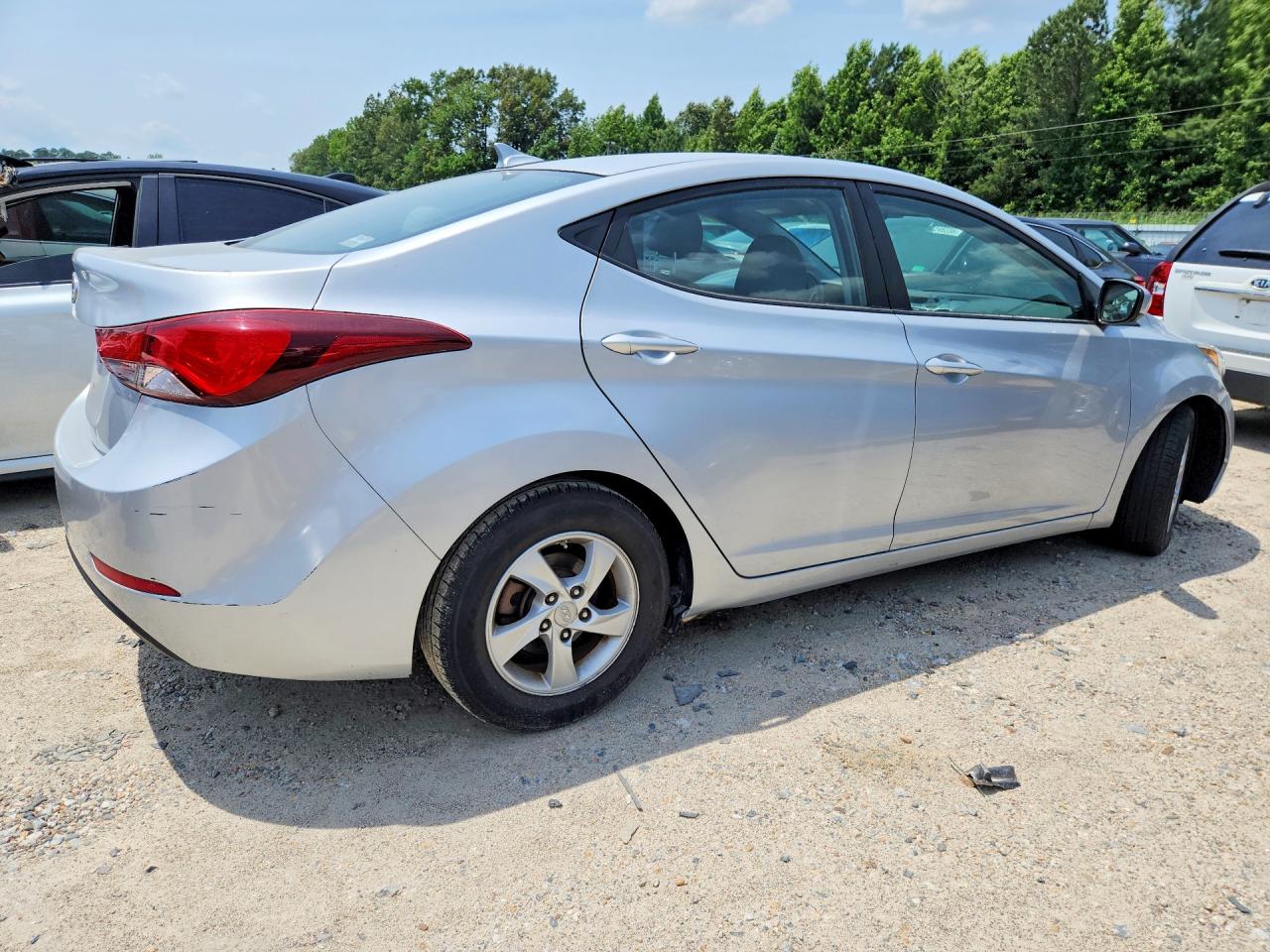 2014 Hyundai Elantra Se Silver vin: KMHDH4AE9EU218588
