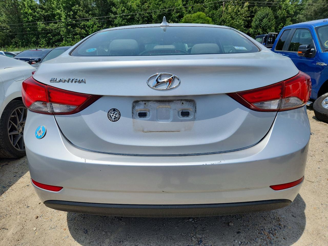 2014 Hyundai Elantra Se Silver vin: KMHDH4AE9EU218588