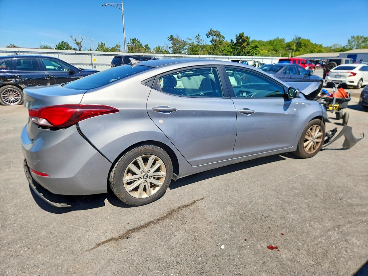 2015 Hyundai Elantra Se Silver vin: KMHDH4AE9FU223338