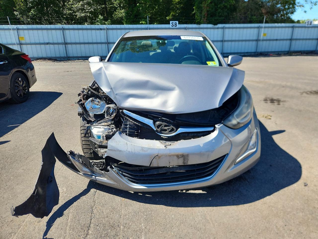 2015 Hyundai Elantra Se Silver vin: KMHDH4AE9FU223338