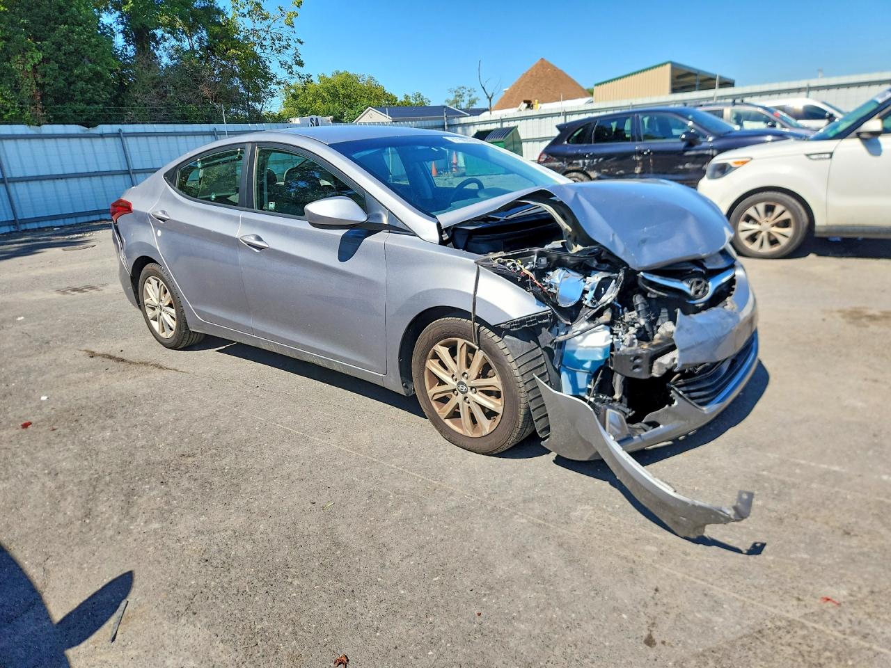 2015 Hyundai Elantra Se Silver vin: KMHDH4AE9FU223338