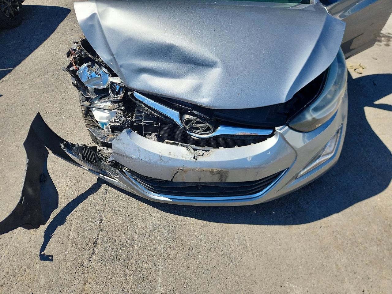 2015 Hyundai Elantra Se Silver vin: KMHDH4AE9FU223338