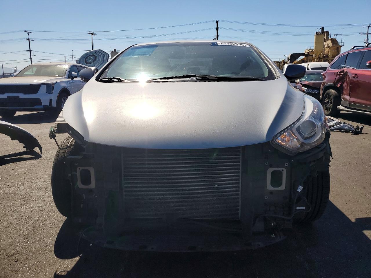 2015 Hyundai Elantra Se Silver vin: KMHDH4AE9FU226613
