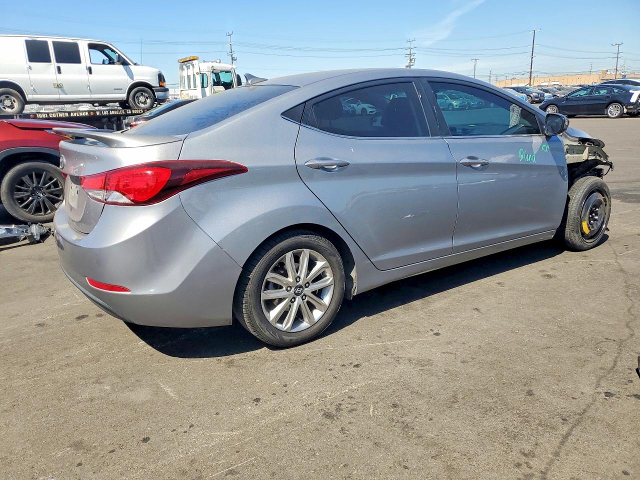 2015 Hyundai Elantra Se Silver vin: KMHDH4AE9FU226613