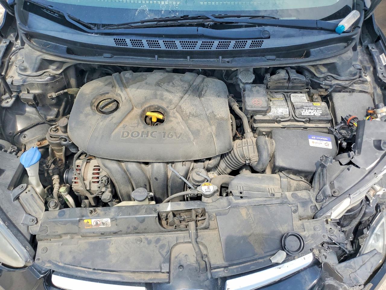2015 Hyundai Elantra Se Черный vin: KMHDH4AE9FU227972