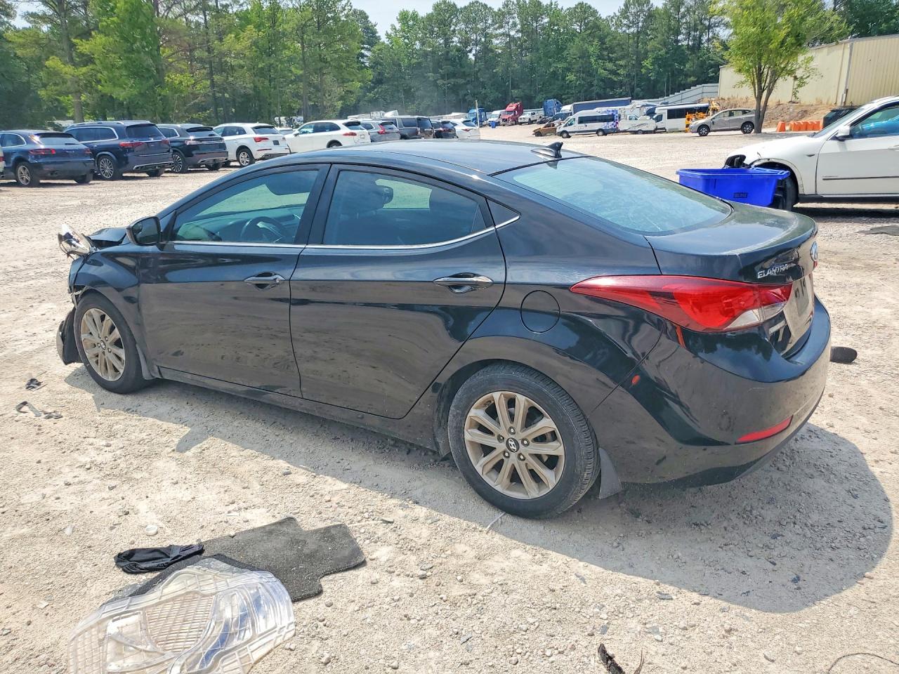 2015 Hyundai Elantra Se Черный vin: KMHDH4AE9FU227972