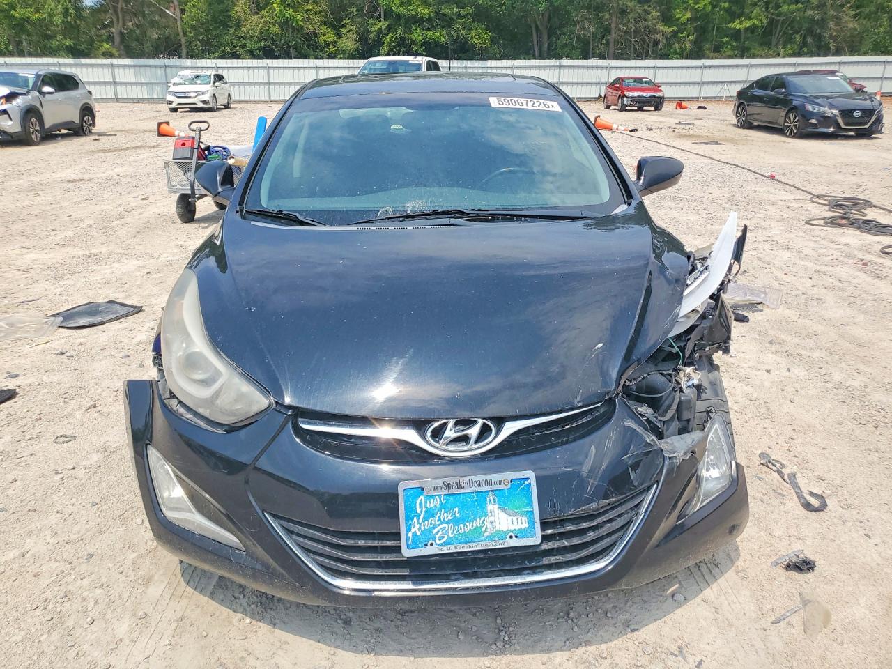 2015 Hyundai Elantra Se Черный vin: KMHDH4AE9FU227972