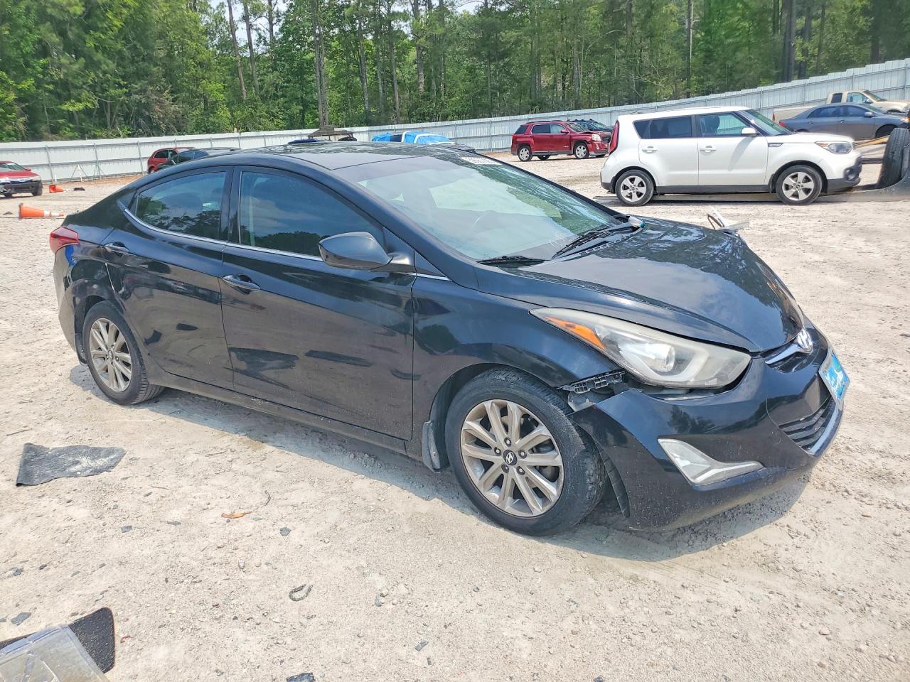 2015 Hyundai Elantra Se Черный vin: KMHDH4AE9FU227972