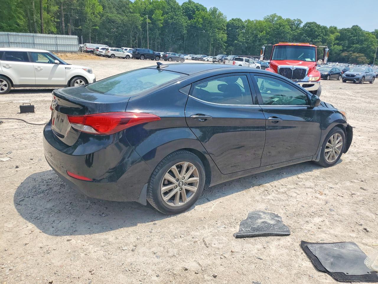 2015 Hyundai Elantra Se Черный vin: KMHDH4AE9FU227972