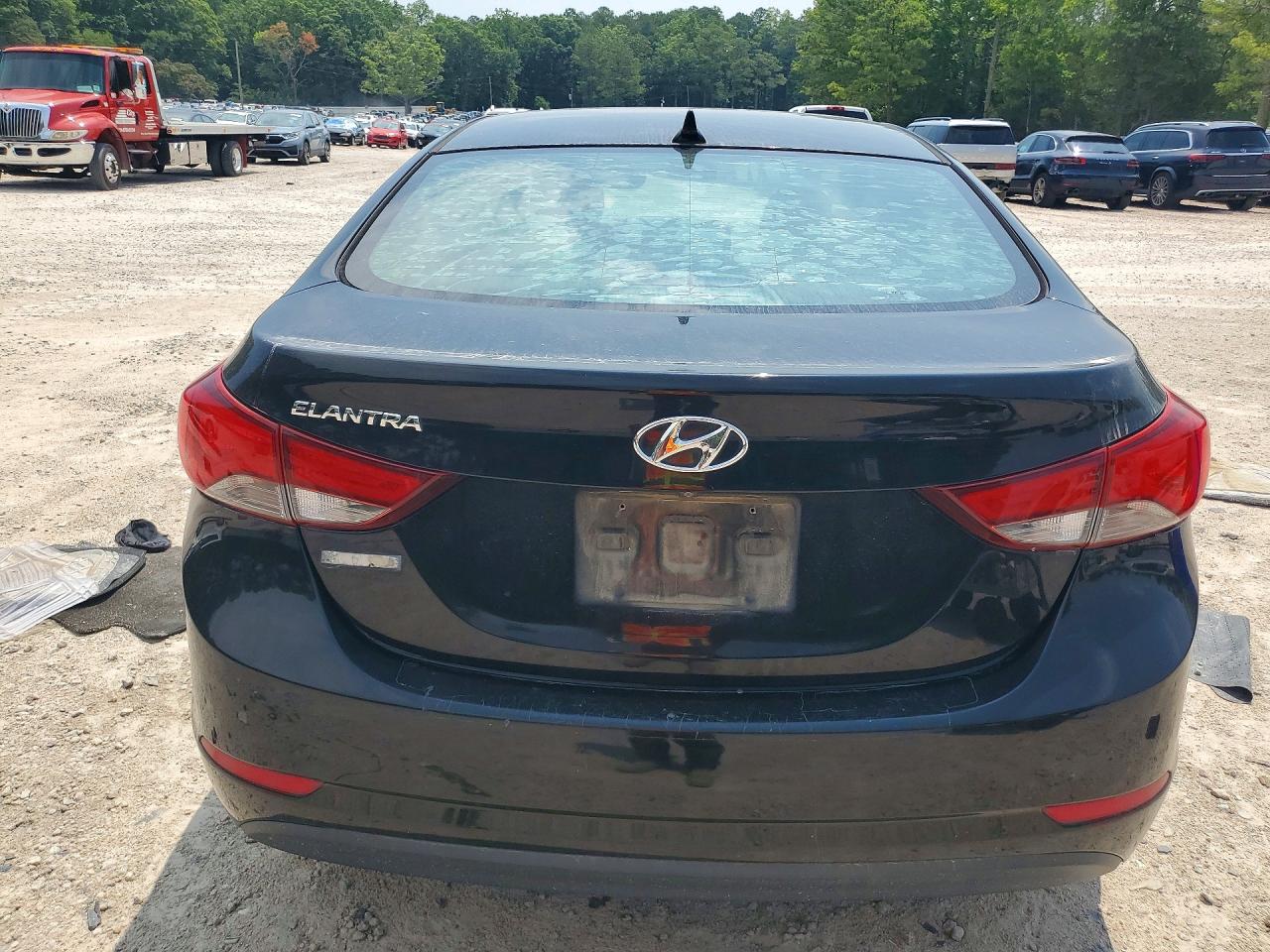 2015 Hyundai Elantra Se Черный vin: KMHDH4AE9FU227972